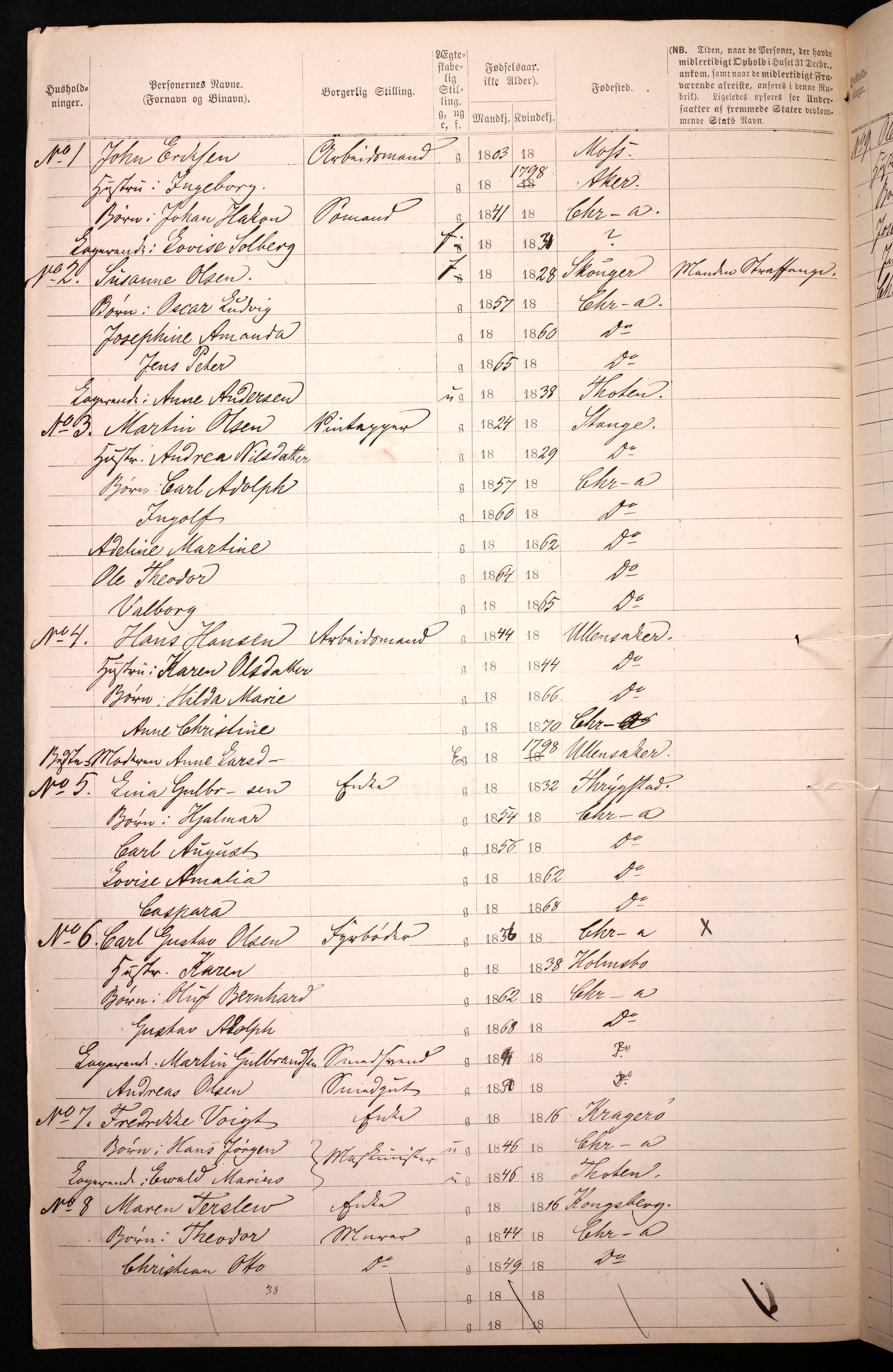 RA, 1870 census for 0301 Kristiania, 1870, p. 277