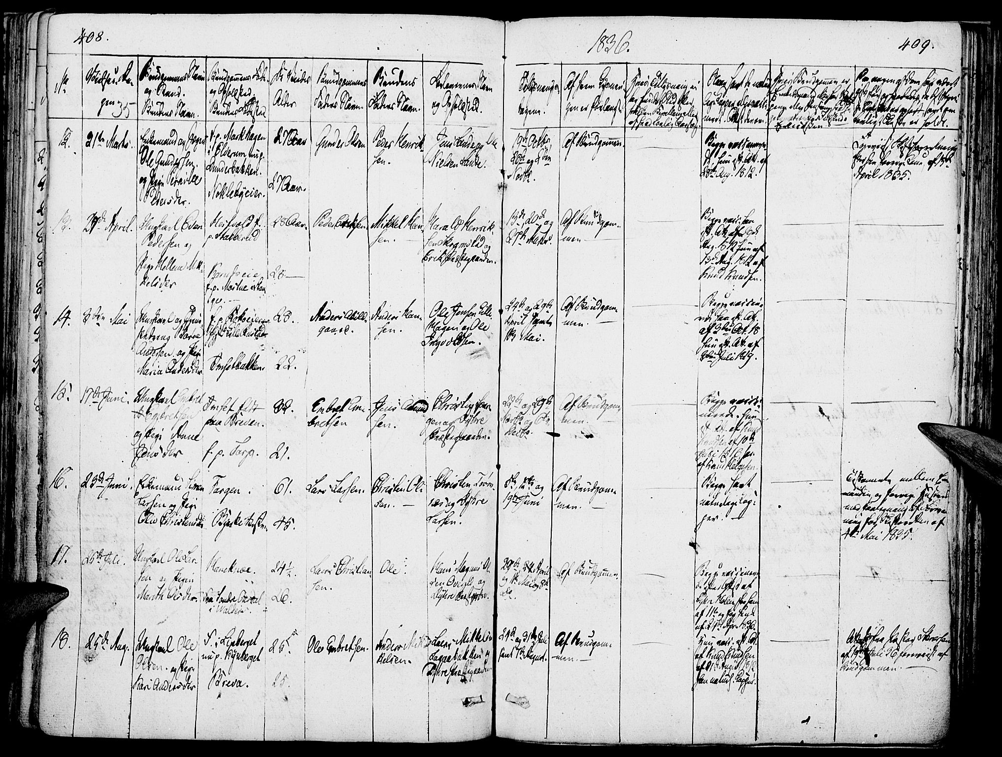 Løten prestekontor, SAH/PREST-022/K/Ka/L0006: Parish register (official) no. 6, 1832-1849, p. 408-409