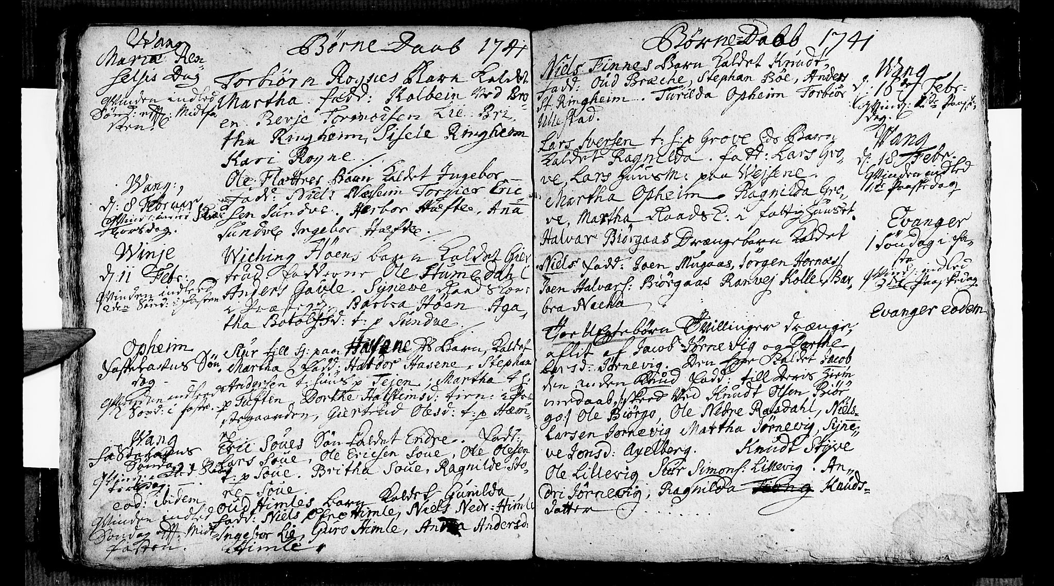 Voss sokneprestembete, AV/SAB-A-79001/H/Haa: Parish register (official) no. A 5, 1736-1743, p. 92