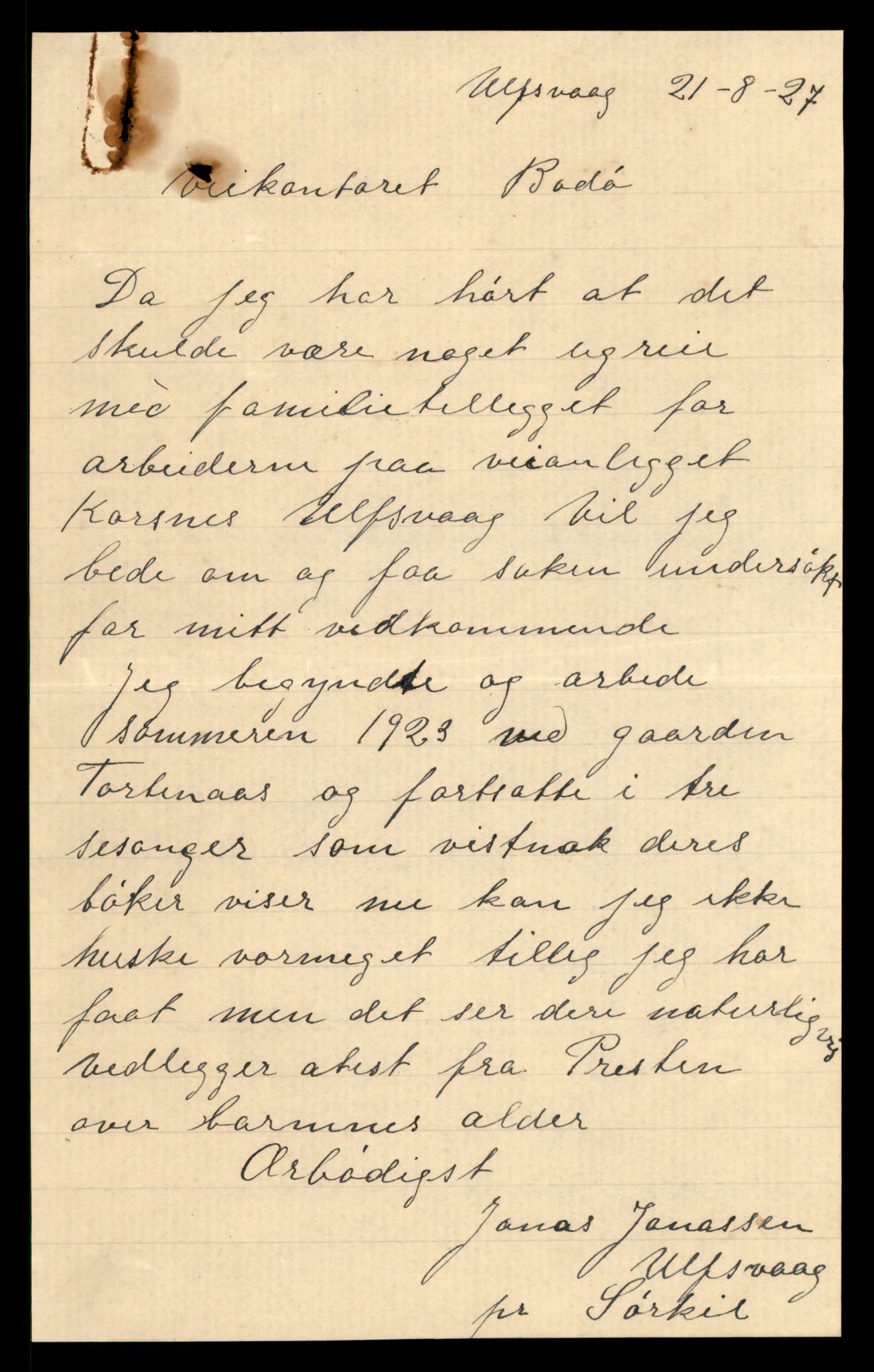 Nordland vegkontor, AV/SAT-A-4181/F/Fa/L0030: Hamarøy/Tysfjord, 1885-1948, p. 482