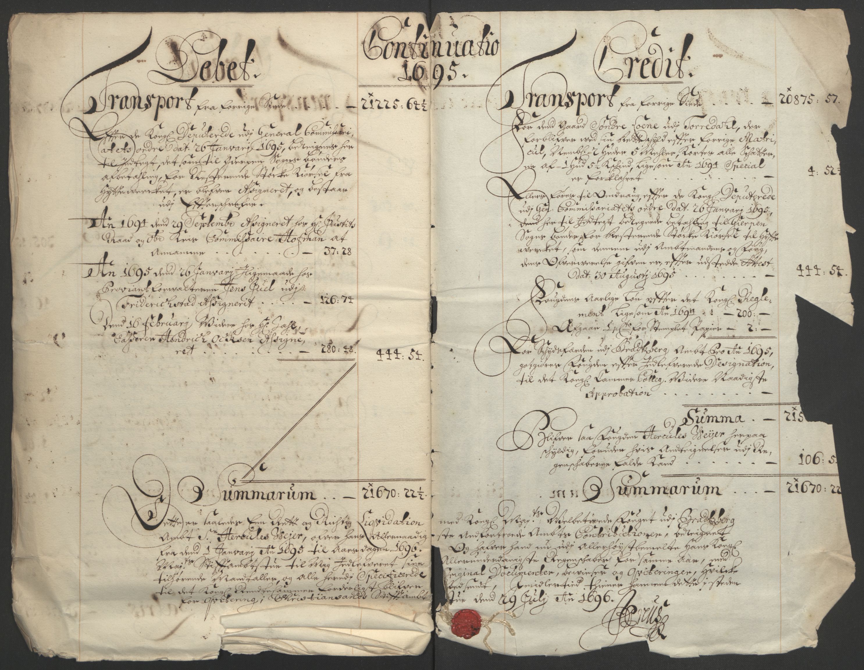 Rentekammeret inntil 1814, Reviderte regnskaper, Fogderegnskap, AV/RA-EA-4092/R36/L2093: Fogderegnskap Øvre og Nedre Telemark og Bamble, 1695, p. 35