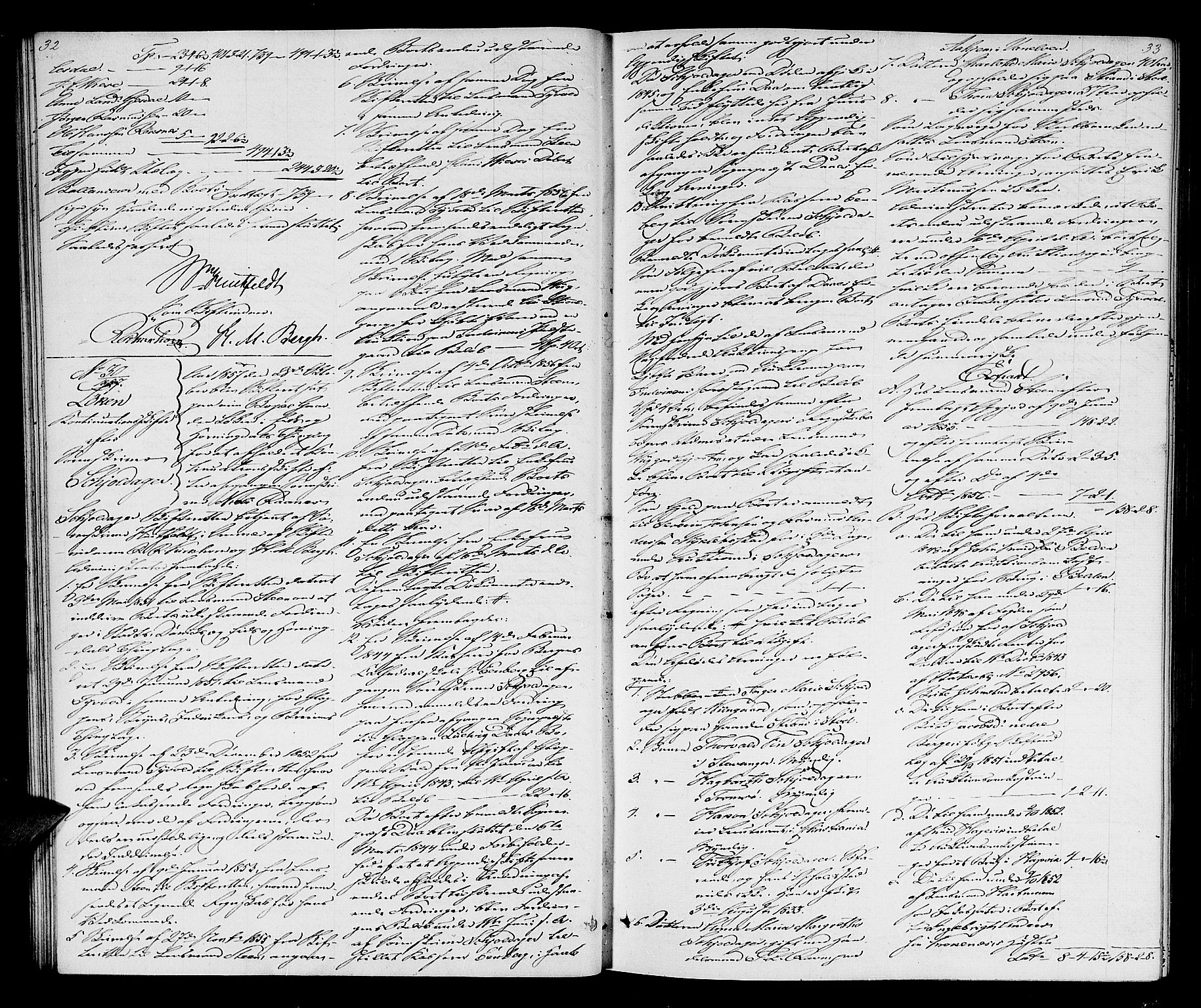 Nordfjord sorenskriveri, AV/SAB-A-2801/1/04/04d/L0002: Skifteutlodningsprotokoll, 1857-1862, p. 32-33