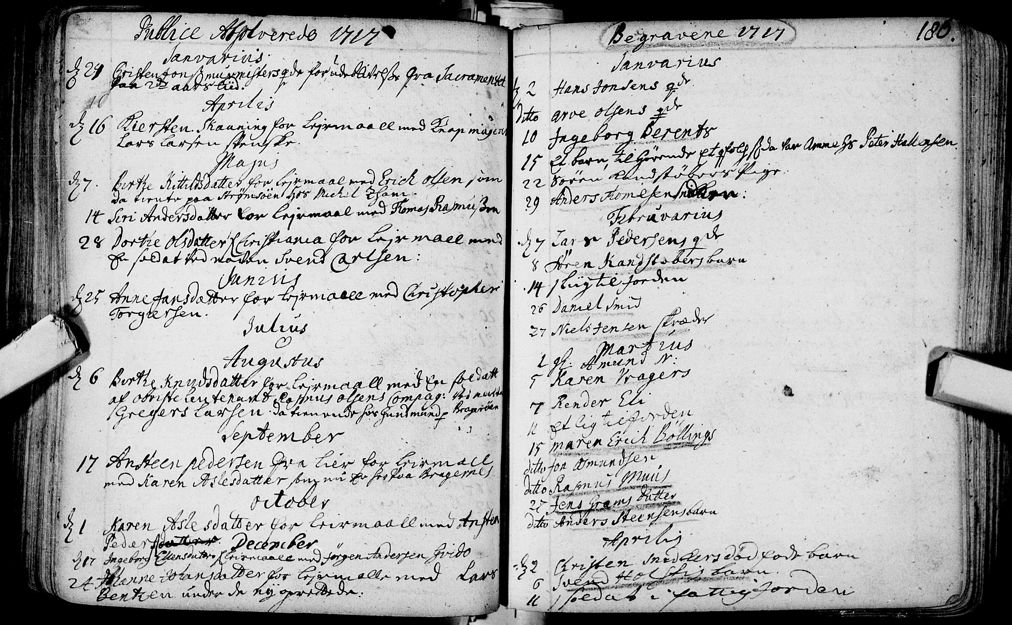 Bragernes kirkebøker, SAKO/A-6/F/Fa/L0003: Parish register (official) no. I 3, 1706-1734, p. 186