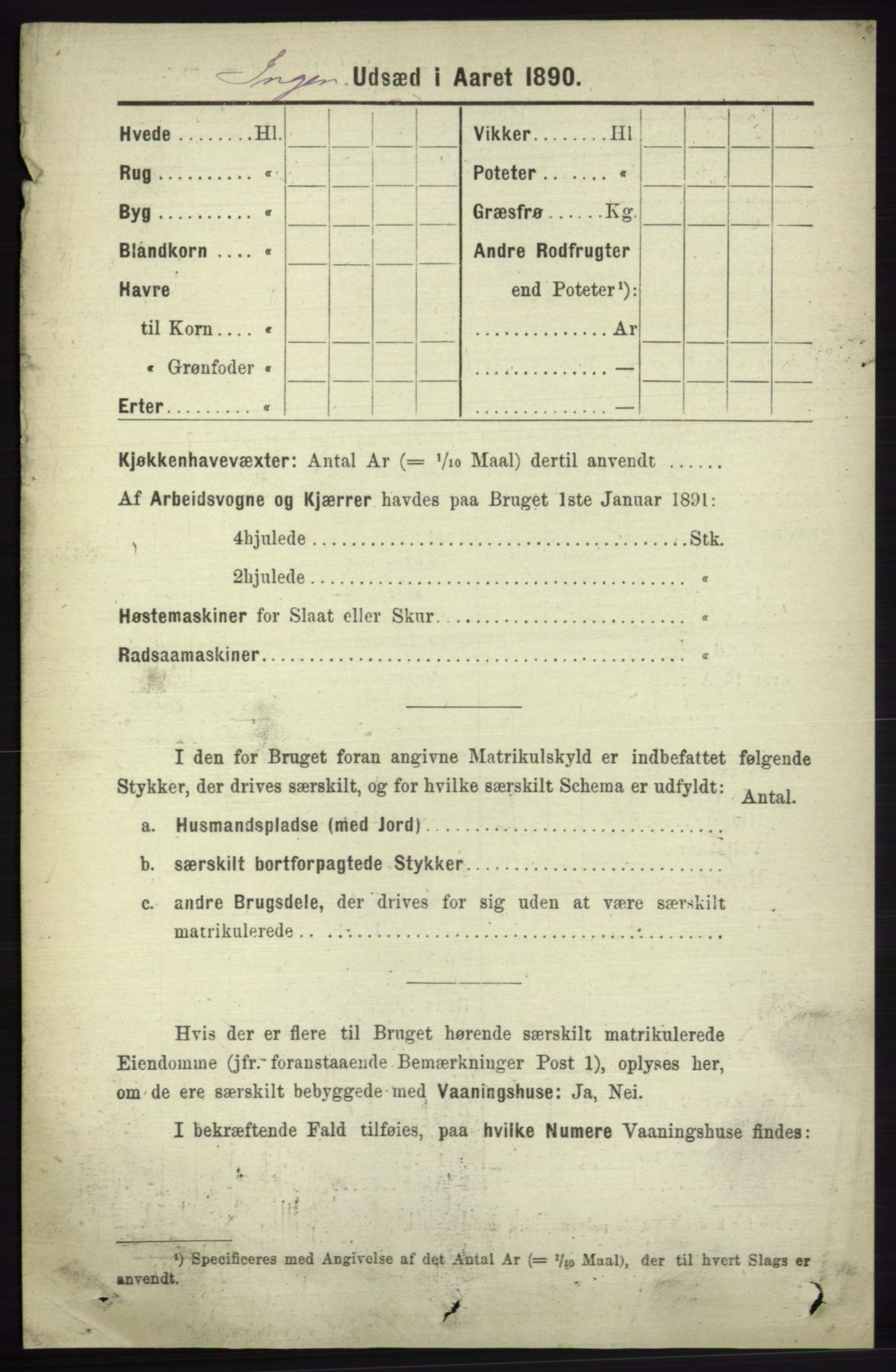 RA, 1891 census for 1230 Ullensvang, 1891, p. 8411