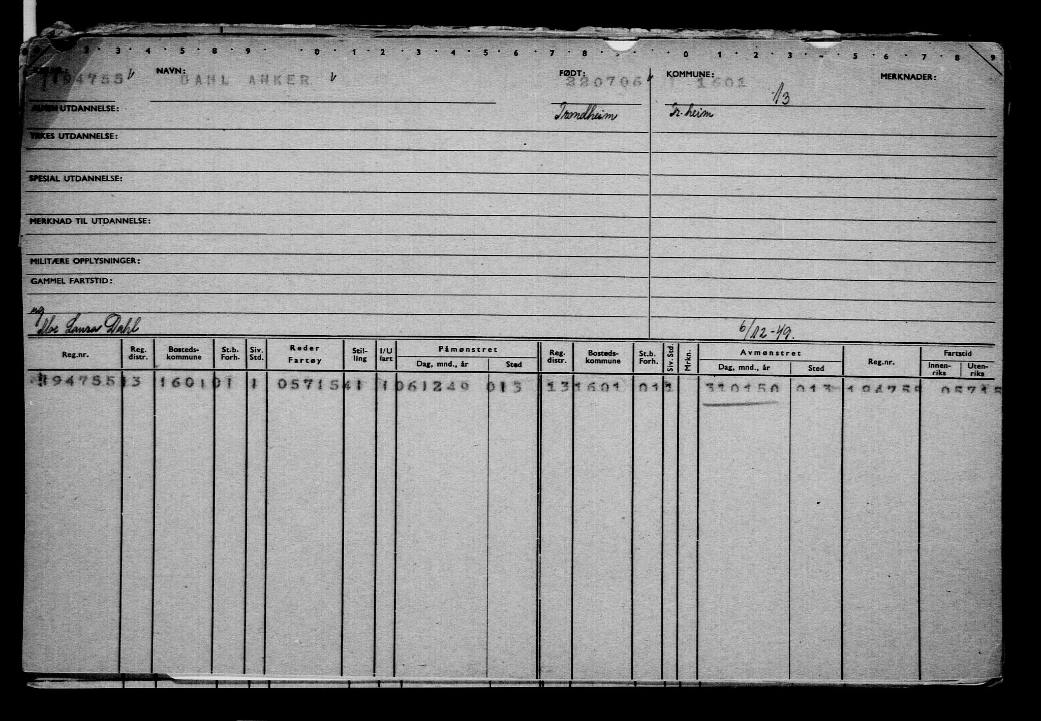 Direktoratet for sjømenn, AV/RA-S-3545/G/Gb/L0066: Hovedkort, 1906, p. 250