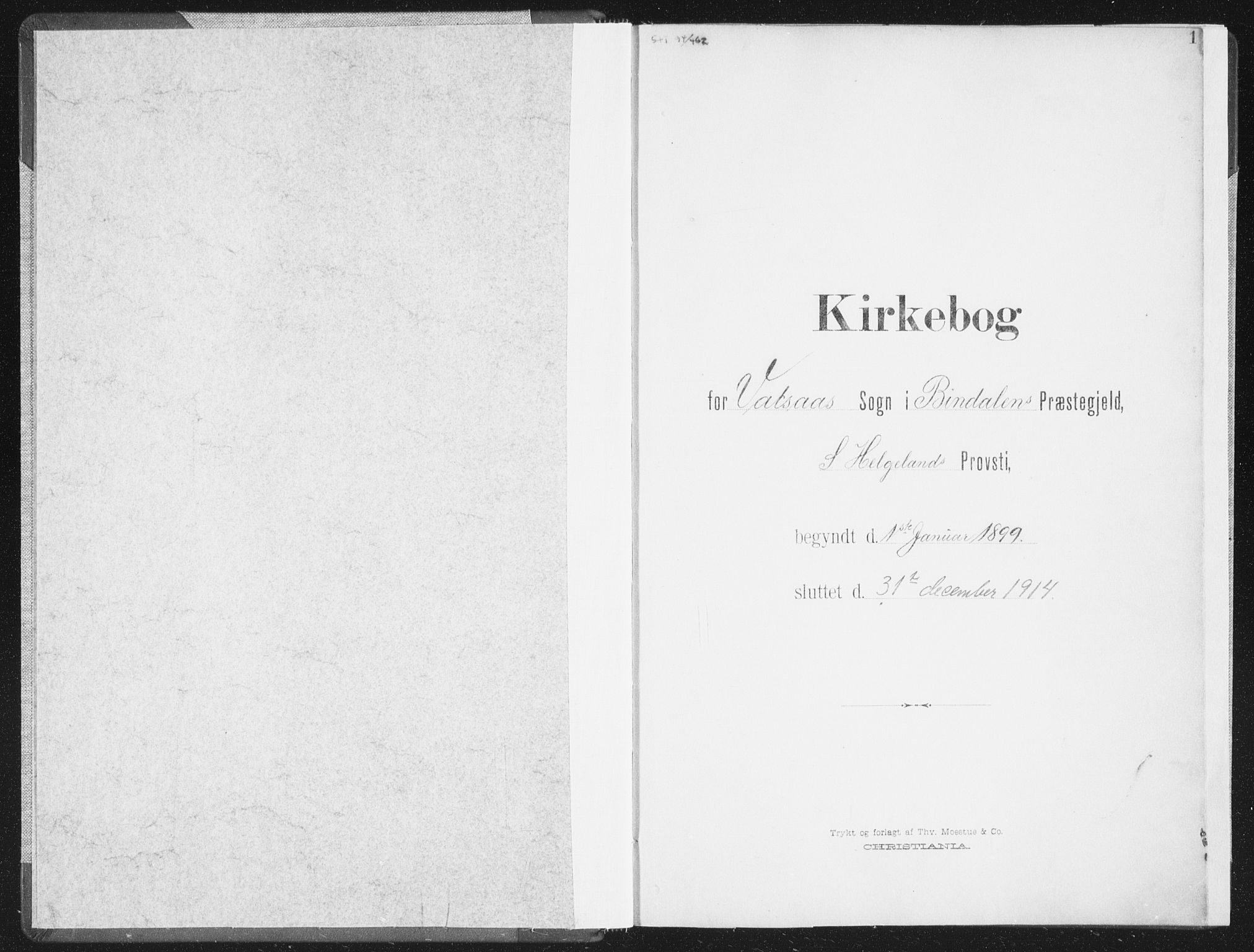 Ministerialprotokoller, klokkerbøker og fødselsregistre - Nordland, AV/SAT-A-1459/810/L0153: Parish register (official) no. 810A12, 1899-1914, p. 1