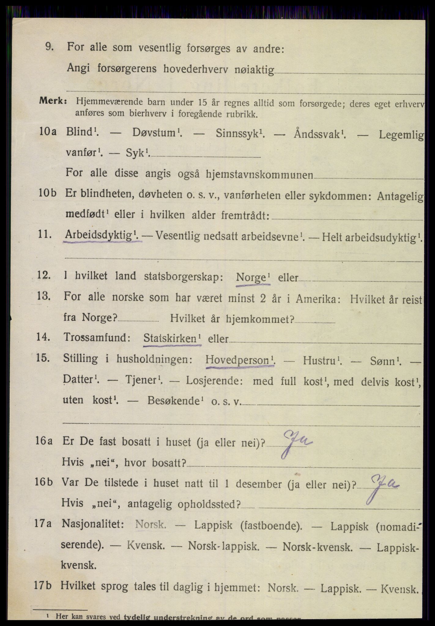 SAT, 1920 census for Leksvik, 1920, p. 4817