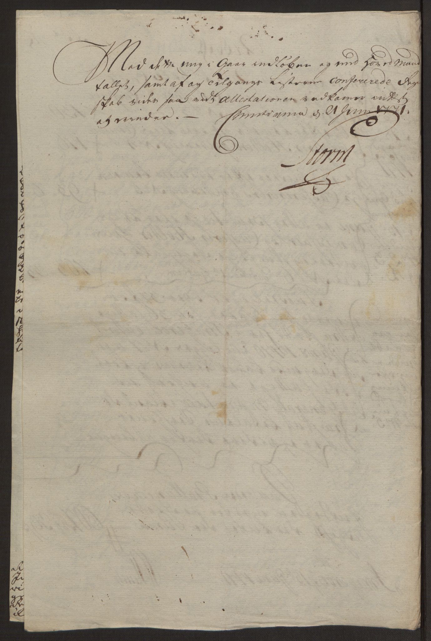 Rentekammeret inntil 1814, Reviderte regnskaper, Byregnskaper, RA/EA-4066/R/Rk/L0218/0003: [K2] Kontribusjonsregnskap / Ekstra- og rangskatt, 1768-1772, p. 43