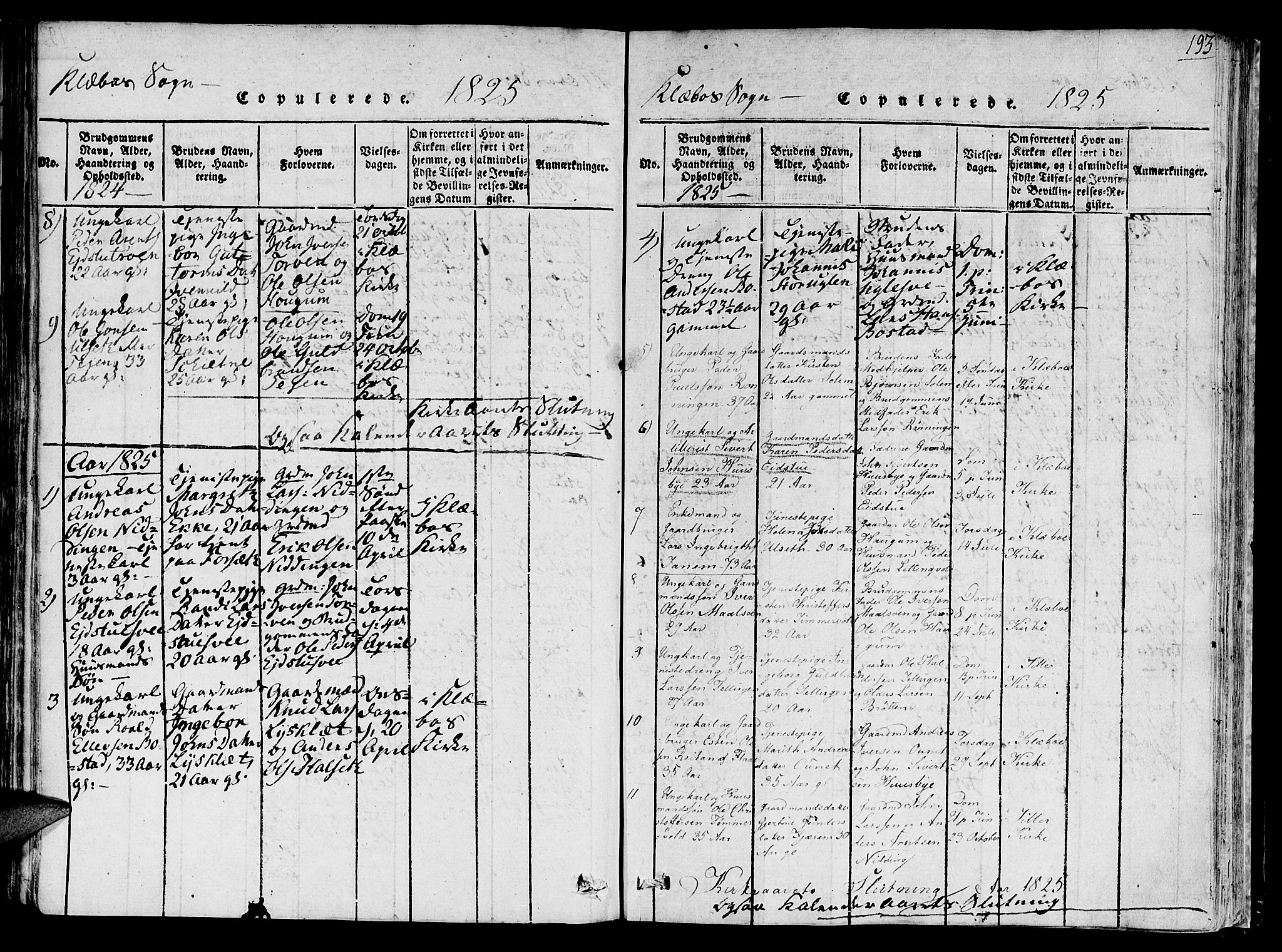 Ministerialprotokoller, klokkerbøker og fødselsregistre - Sør-Trøndelag, SAT/A-1456/618/L0439: Parish register (official) no. 618A04 /1, 1816-1843, p. 193