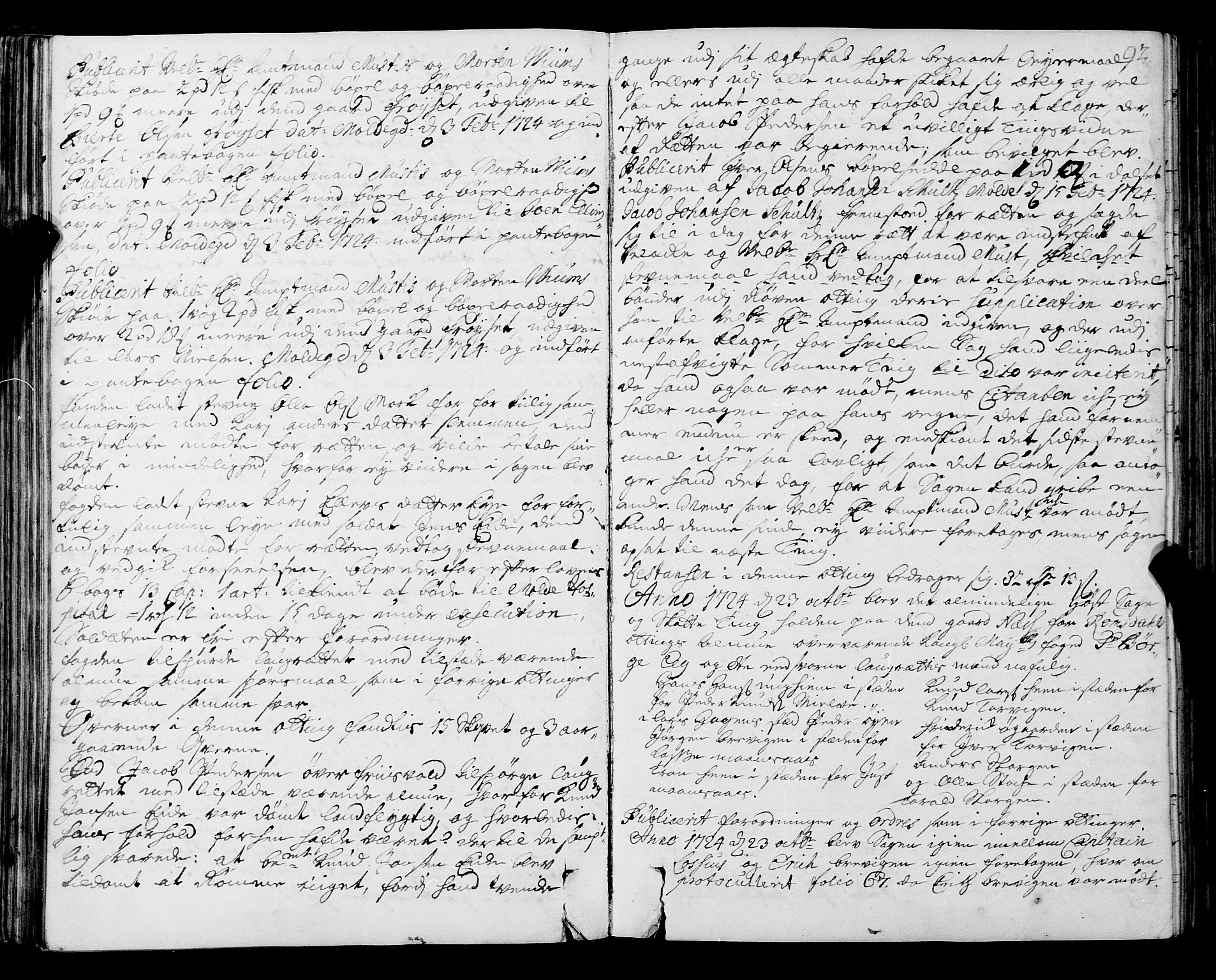 Romsdal sorenskriveri, SAT/A-4149/1/1/1A/L0009: Tingbok, 1722-1728, p. 91b-92a