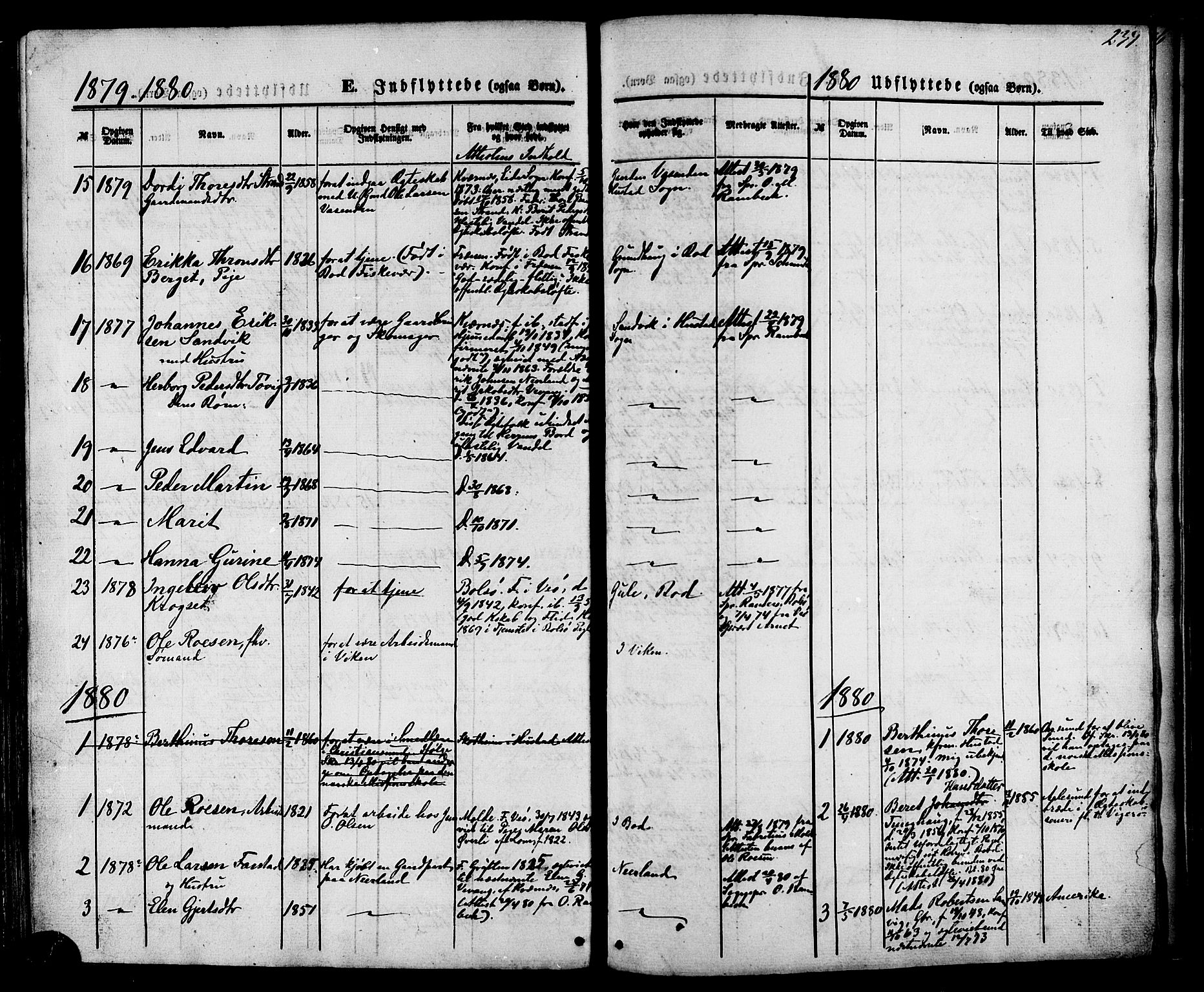 Ministerialprotokoller, klokkerbøker og fødselsregistre - Møre og Romsdal, AV/SAT-A-1454/566/L0768: Parish register (official) no. 566A07, 1869-1881, p. 239