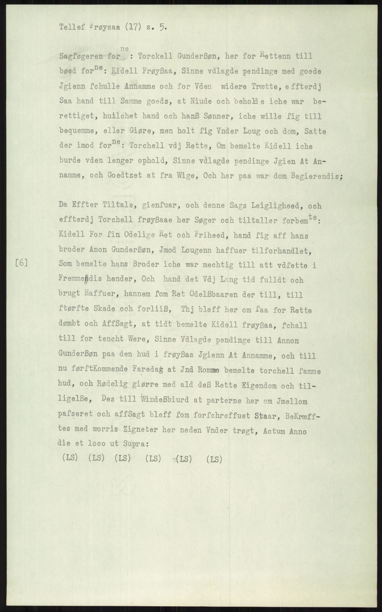 Samlinger til kildeutgivelse, Diplomavskriftsamlingen, AV/RA-EA-4053/H/Ha, p. 2280