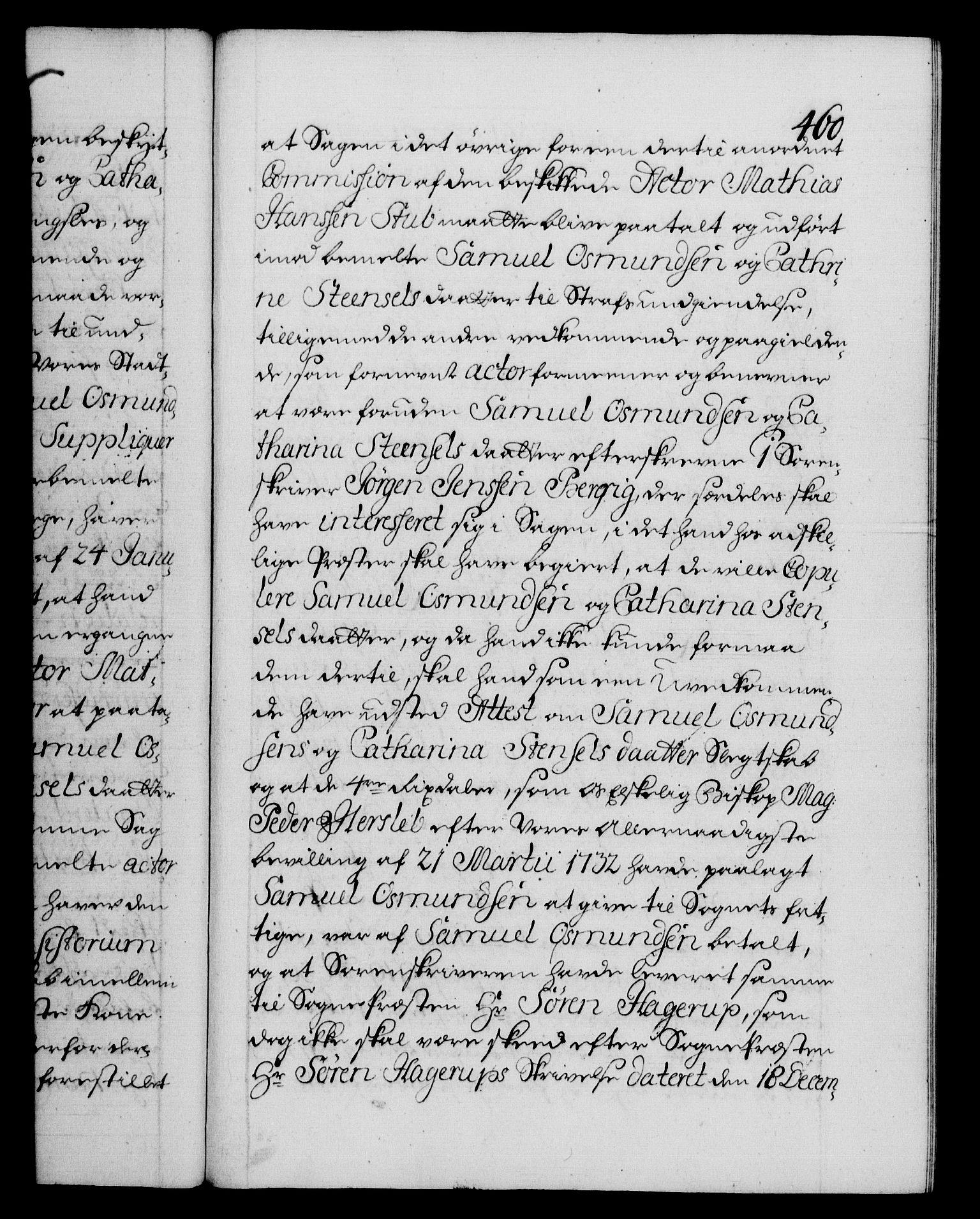 Danske Kanselli 1572-1799, AV/RA-EA-3023/F/Fc/Fca/Fcab/L0025: Norske tegnelser, 1730-1733, p. 460a