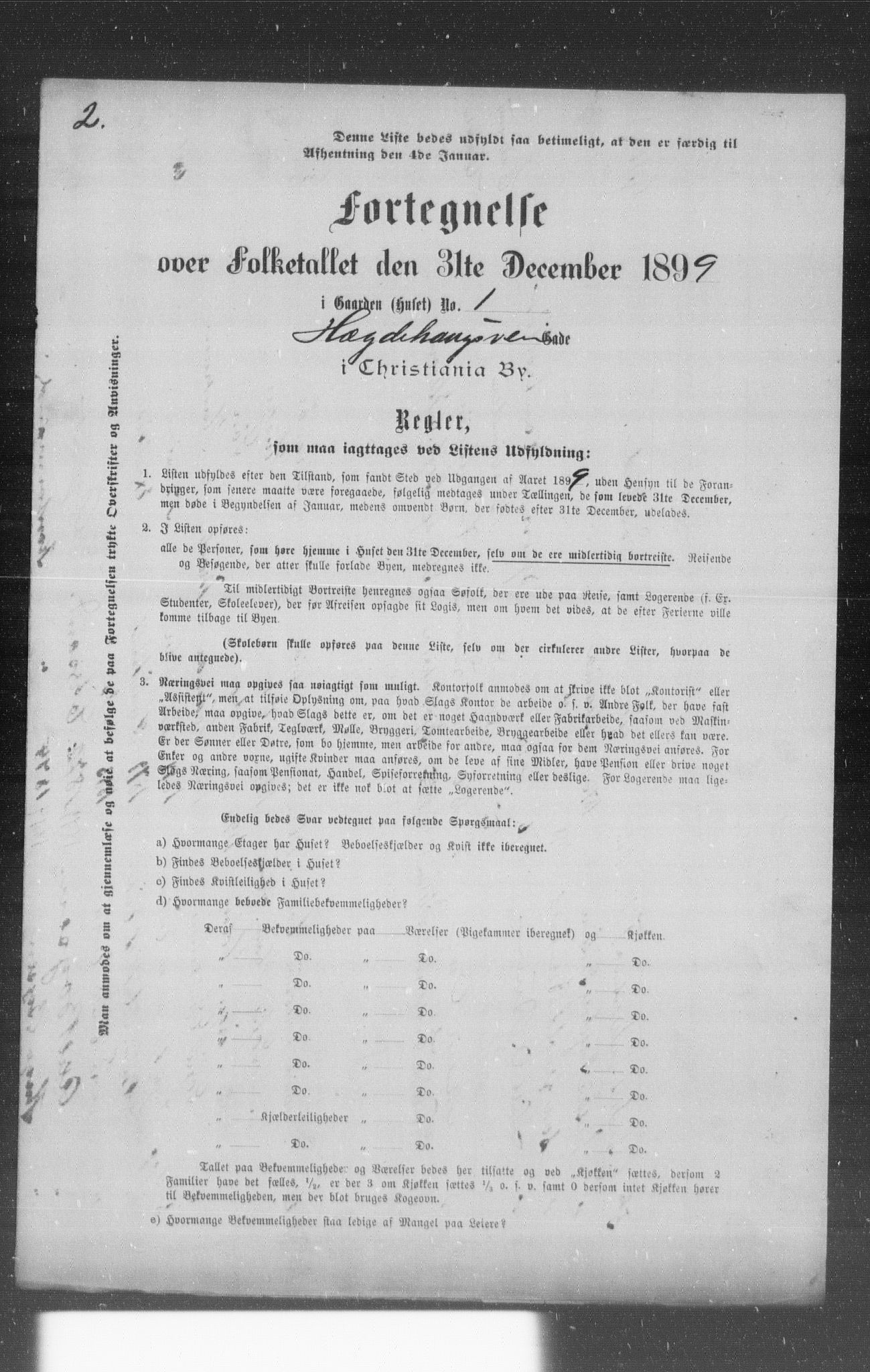 OBA, Municipal Census 1899 for Kristiania, 1899, p. 4808