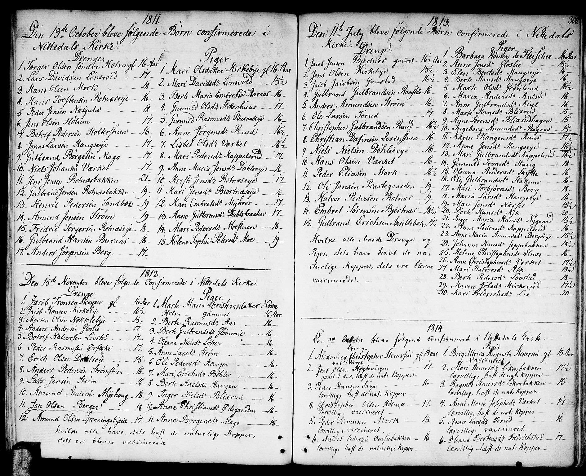 Nittedal prestekontor Kirkebøker, SAO/A-10365a/F/Fa/L0002: Parish register (official) no. I 2, 1779-1814, p. 300