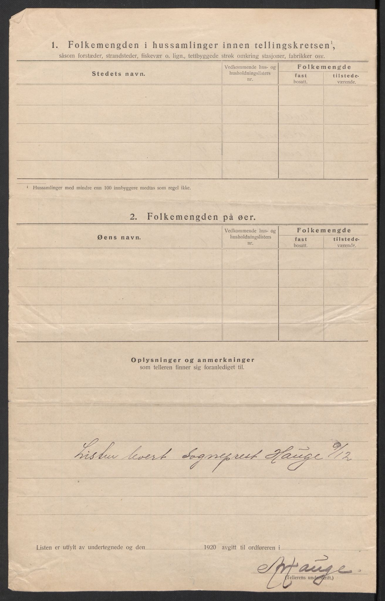 SAH, 1920 census for Øystre Slidre, 1920, p. 26