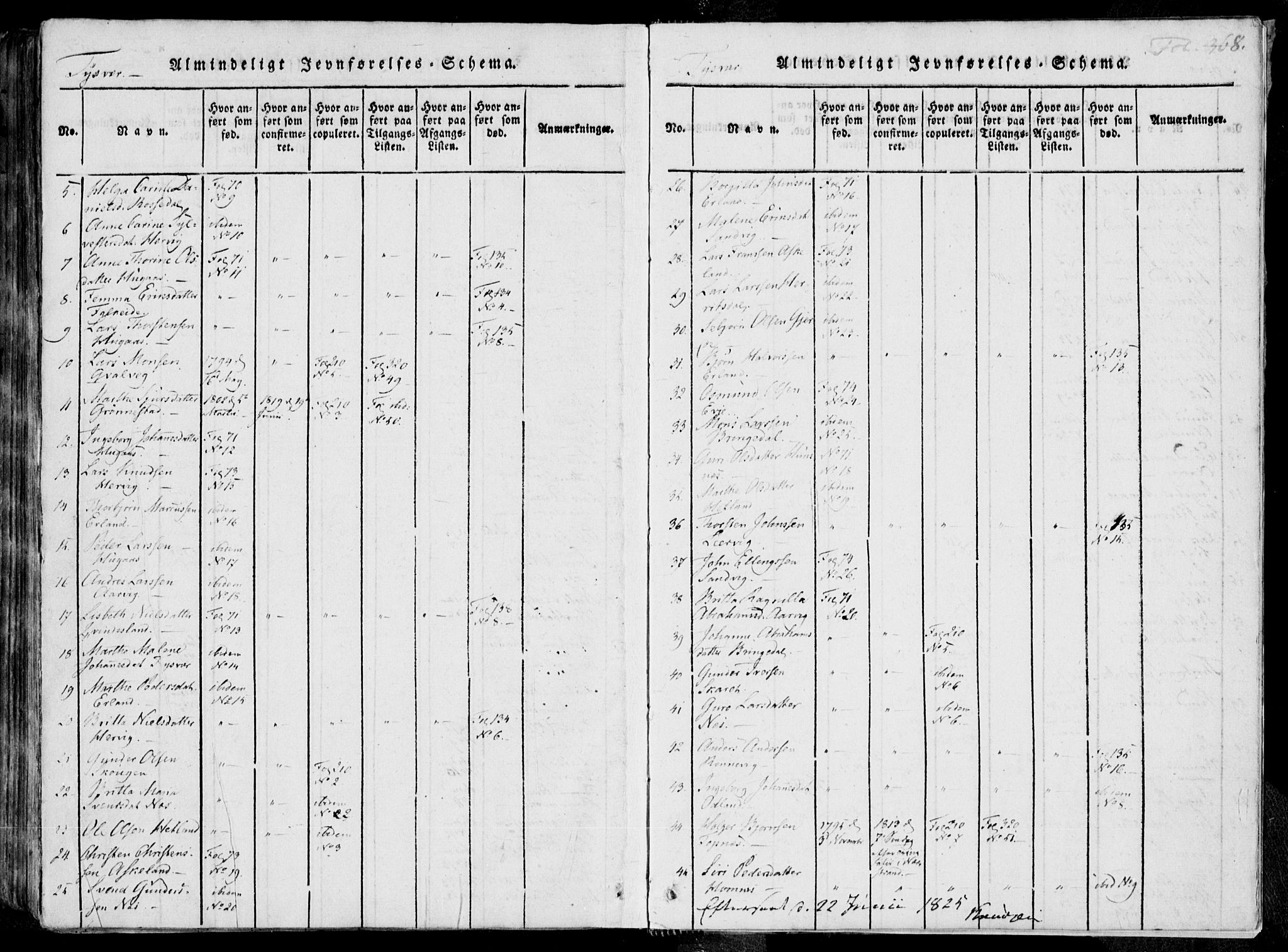 Skjold sokneprestkontor, AV/SAST-A-101847/H/Ha/Haa/L0004: Parish register (official) no. A 4 /1, 1815-1830, p. 368