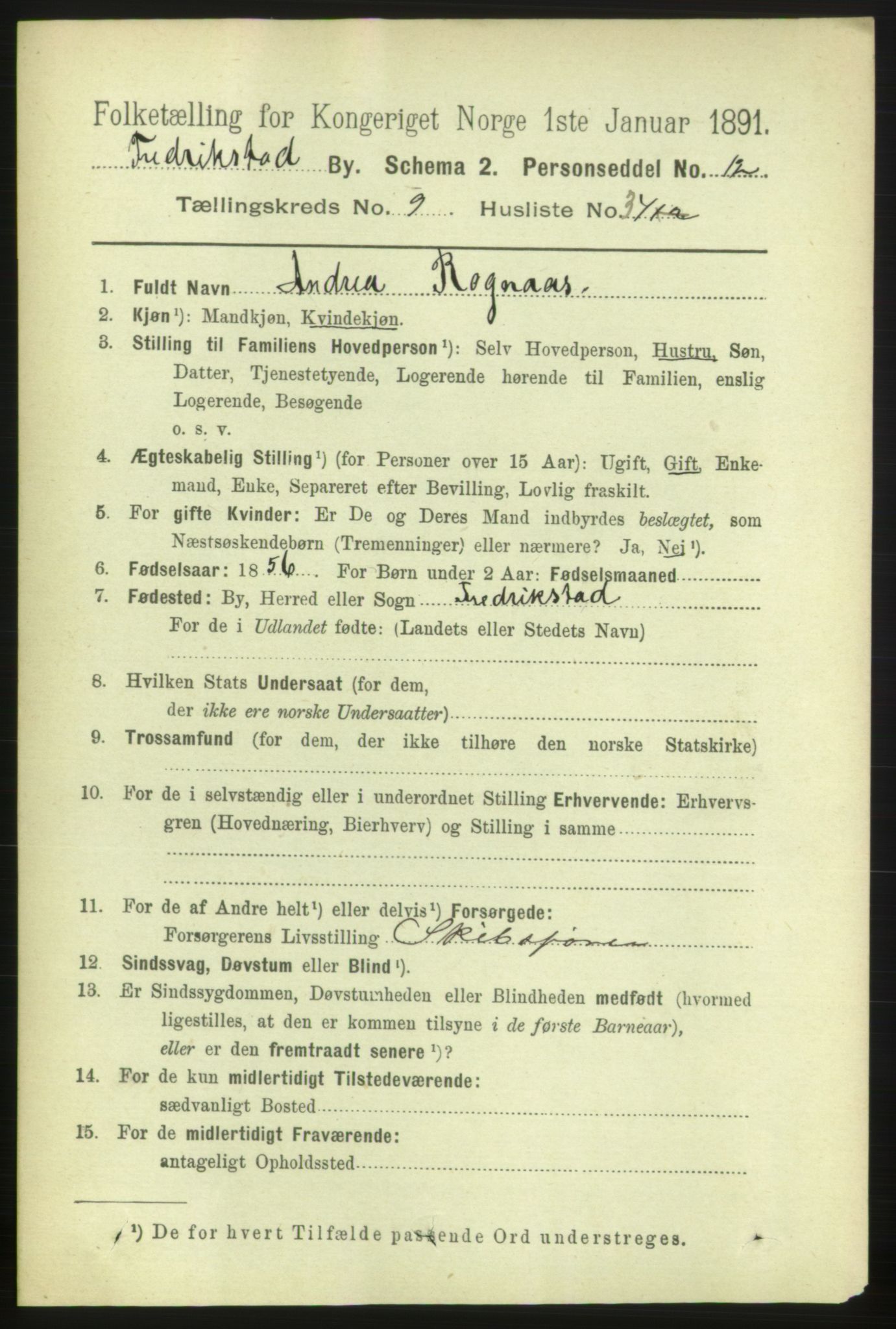 RA, 1891 census for 0103 Fredrikstad, 1891, p. 10775