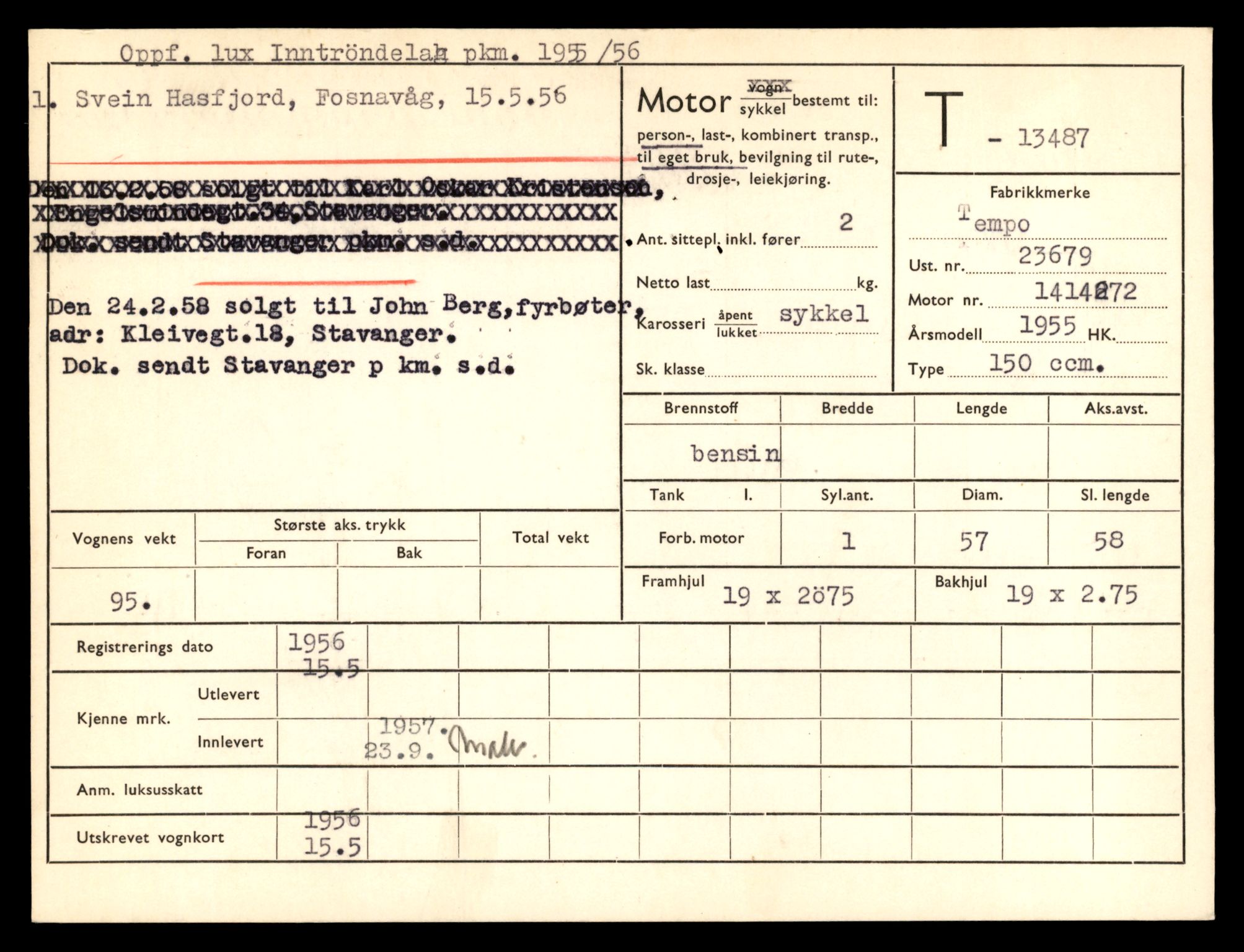 Møre og Romsdal vegkontor - Ålesund trafikkstasjon, AV/SAT-A-4099/F/Fe/L0039: Registreringskort for kjøretøy T 13361 - T 13530, 1927-1998, p. 2162