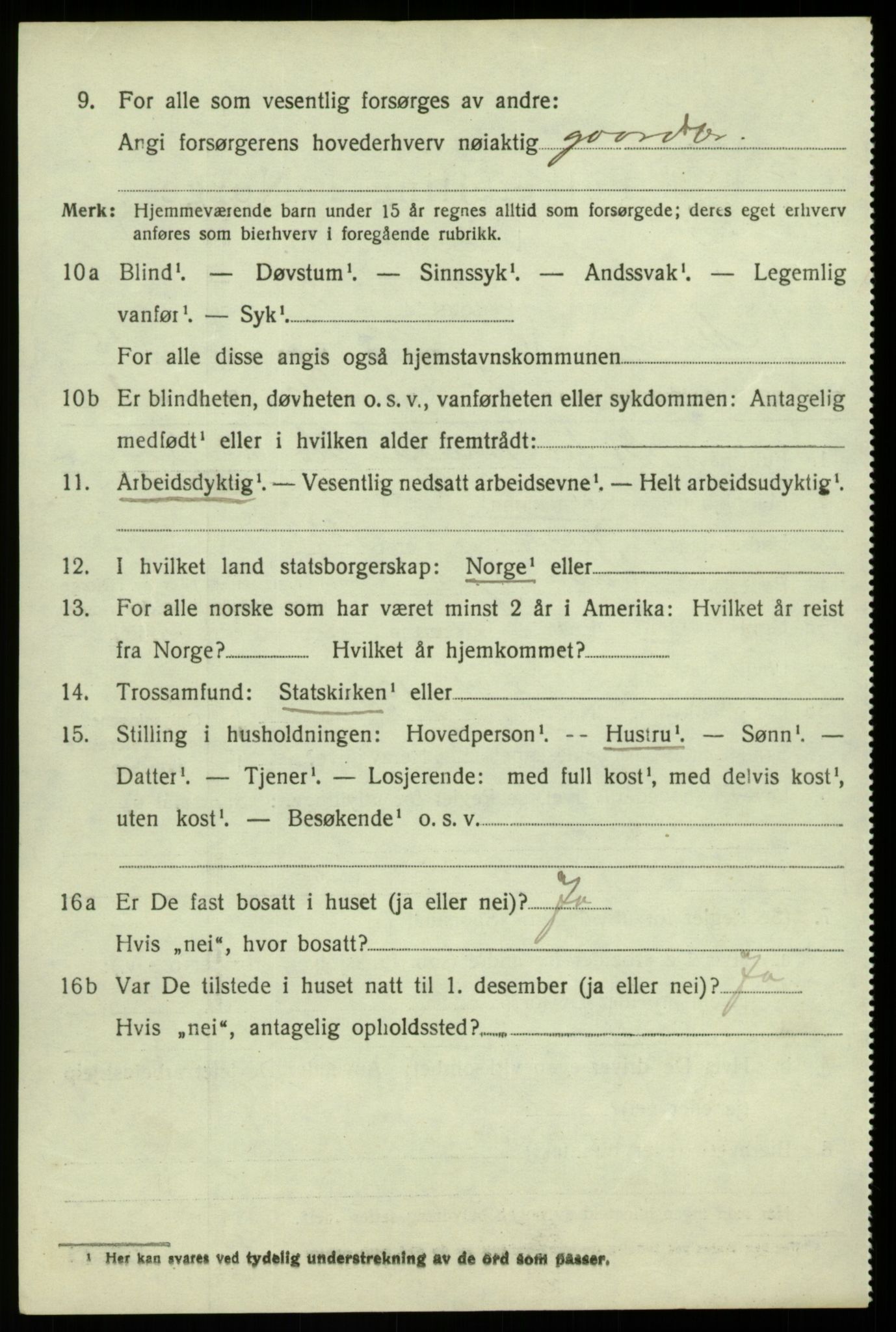 SAB, 1920 census for Alversund, 1920, p. 8259