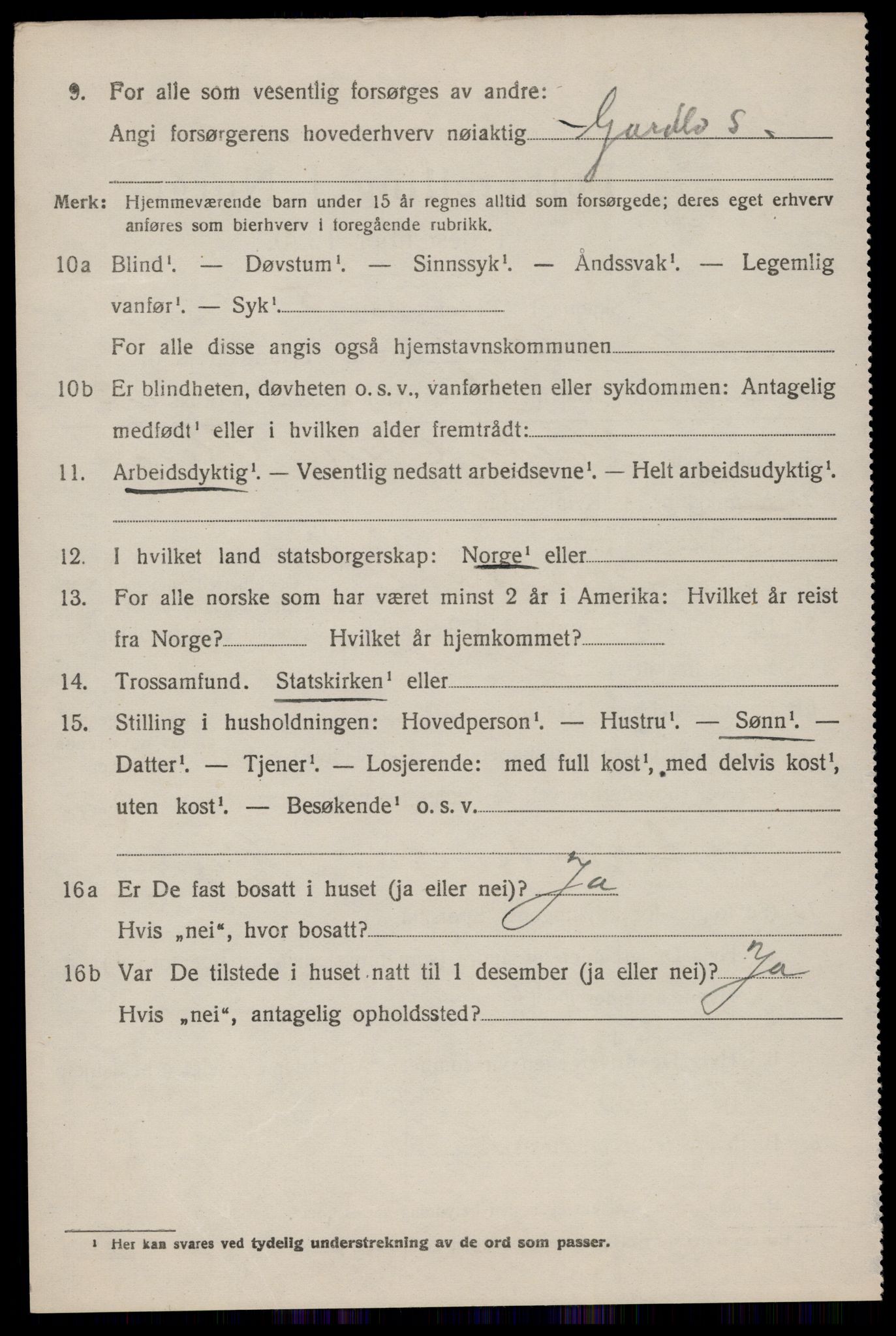 SAKO, 1920 census for Hjartdal, 1920, p. 1825