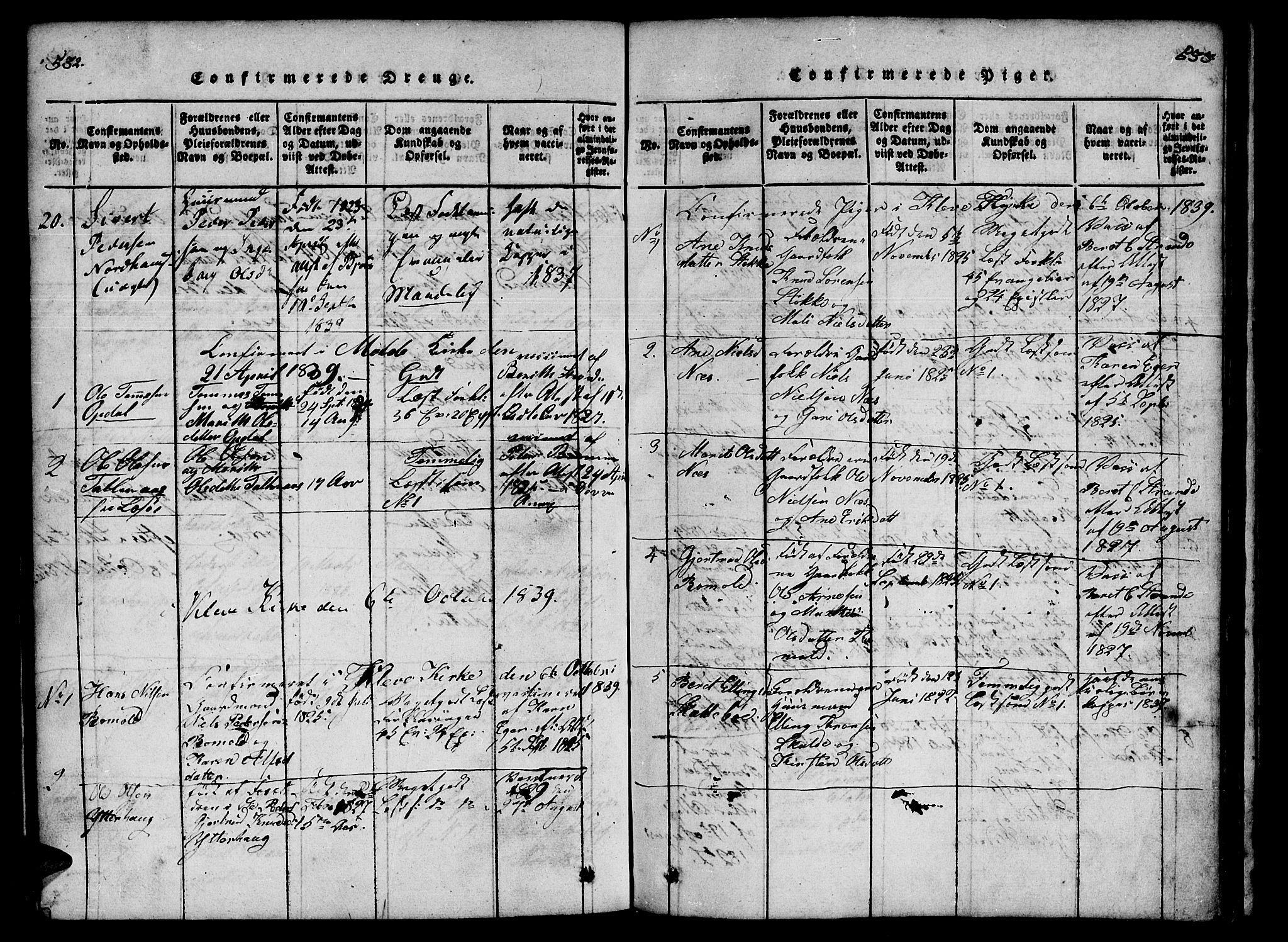 Ministerialprotokoller, klokkerbøker og fødselsregistre - Møre og Romsdal, AV/SAT-A-1454/557/L0679: Parish register (official) no. 557A01, 1818-1843, p. 532-533