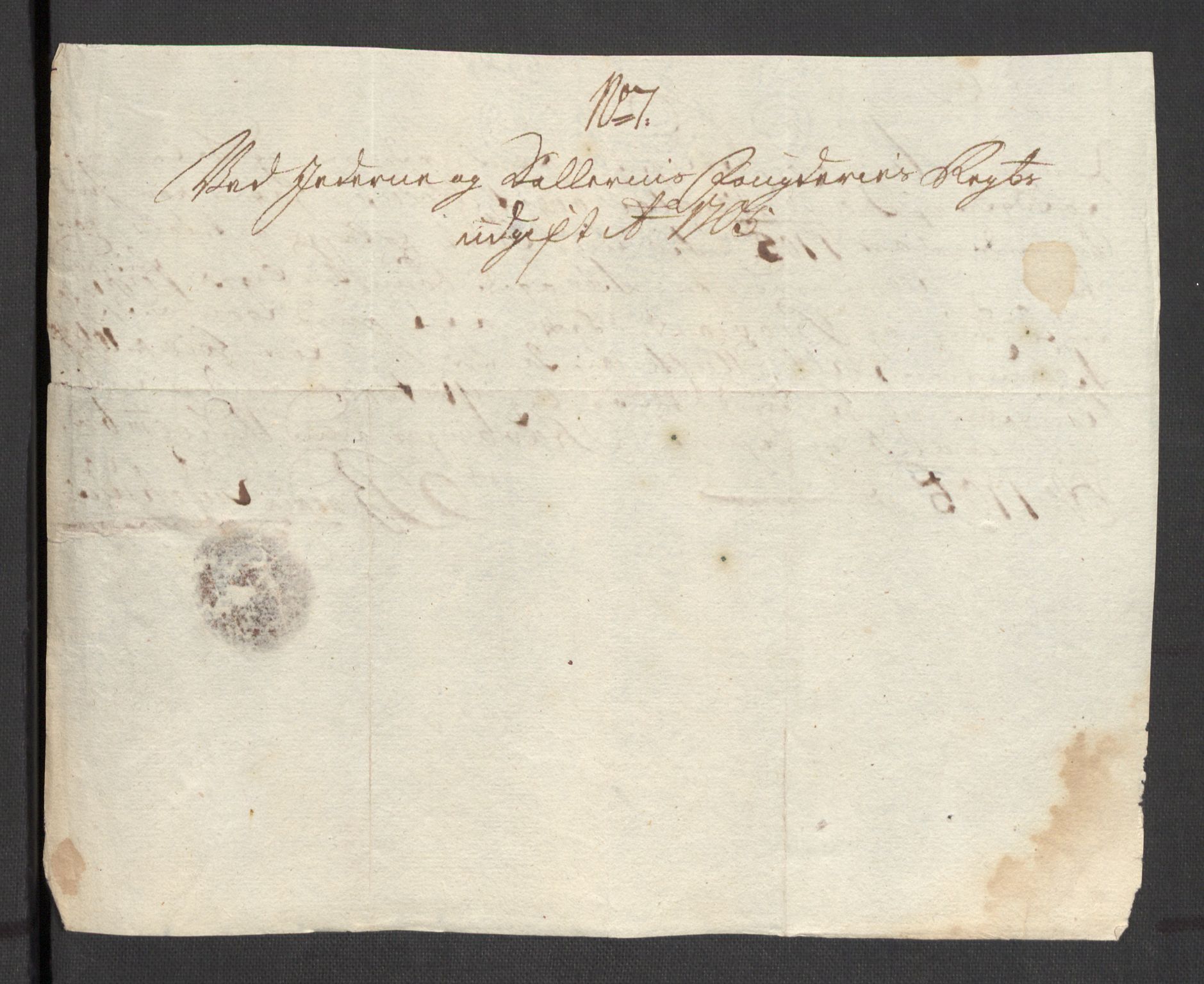 Rentekammeret inntil 1814, Reviderte regnskaper, Fogderegnskap, AV/RA-EA-4092/R46/L2733: Fogderegnskap Jæren og Dalane, 1705-1708, p. 43