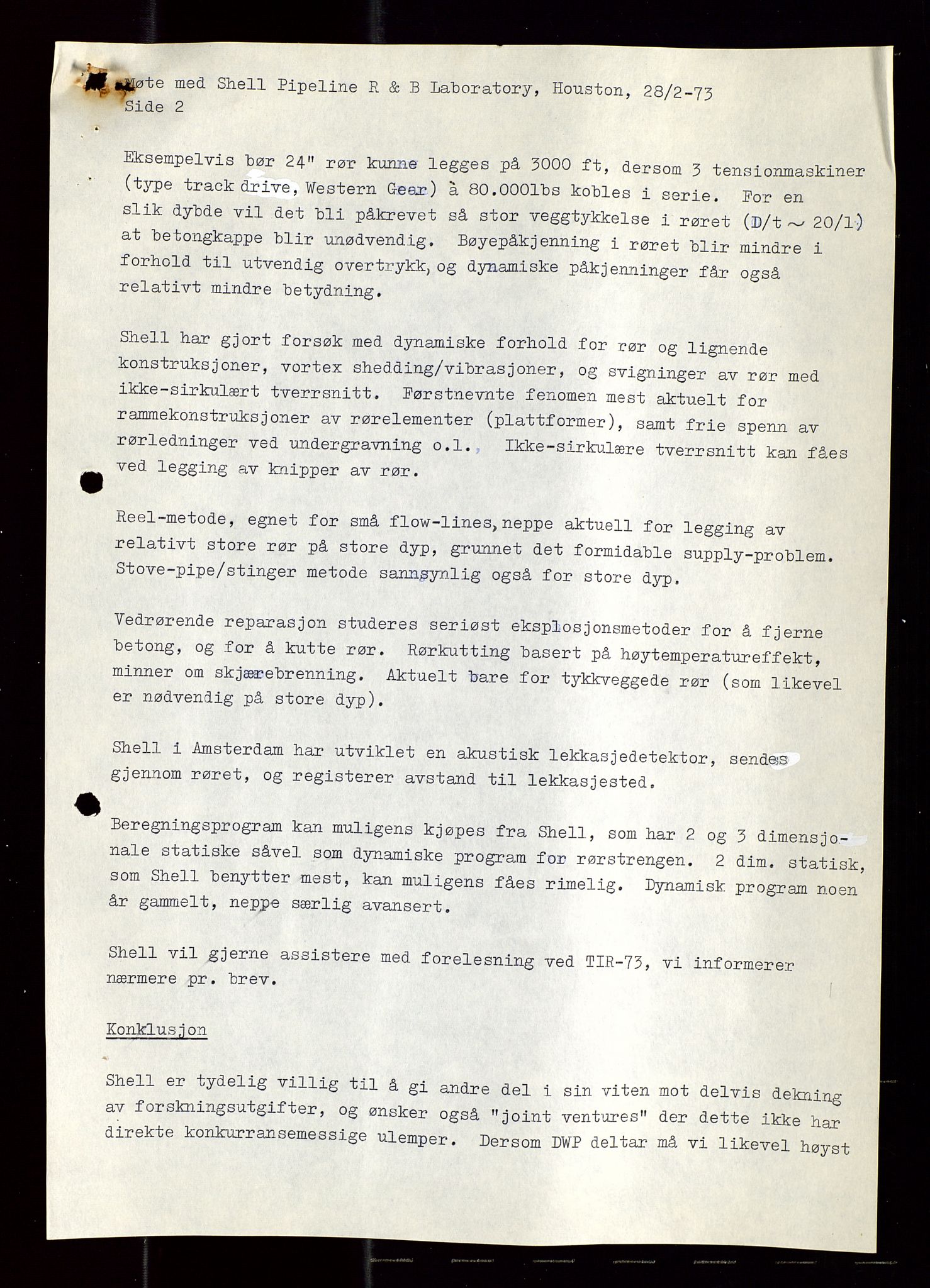 Industridepartementet, Oljekontoret, SAST/A-101348/Di/L0003: DWP, møtereferater, 1972-1974, p. 341
