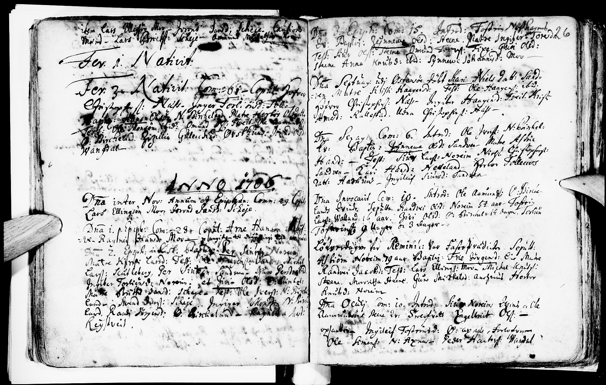 Kvam sokneprestembete, AV/SAB-A-76201/H/Haa: Parish register (official) no. A 2, 1696-1741, p. 26