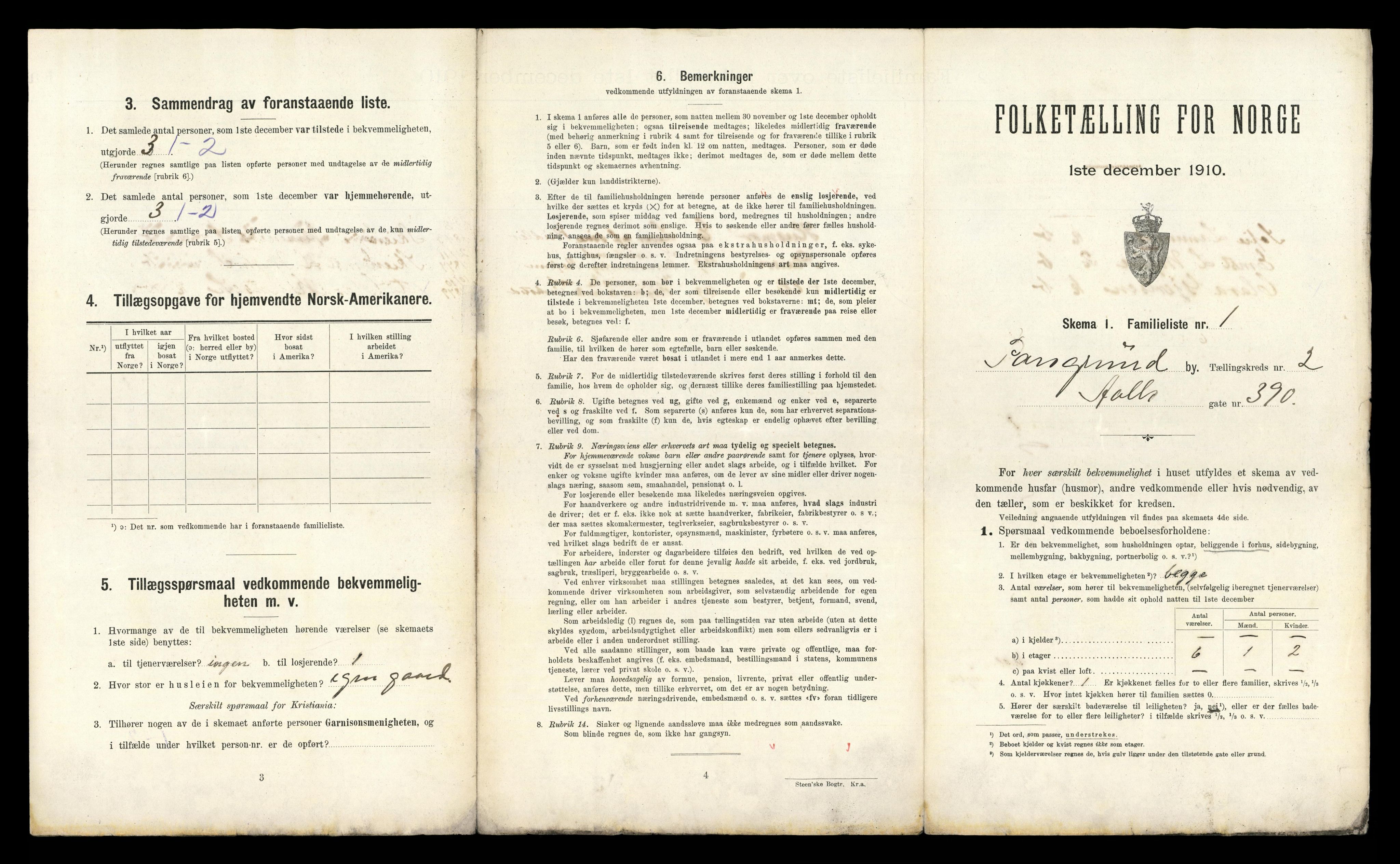 RA, 1910 census for Porsgrunn, 1910, p. 1524