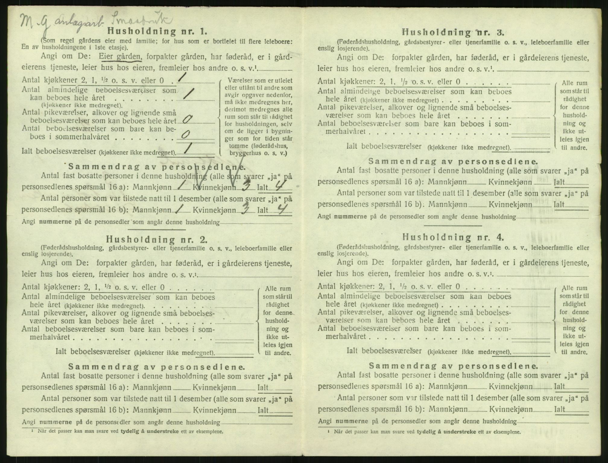 SAT, 1920 census for Tjeldsund, 1920, p. 33