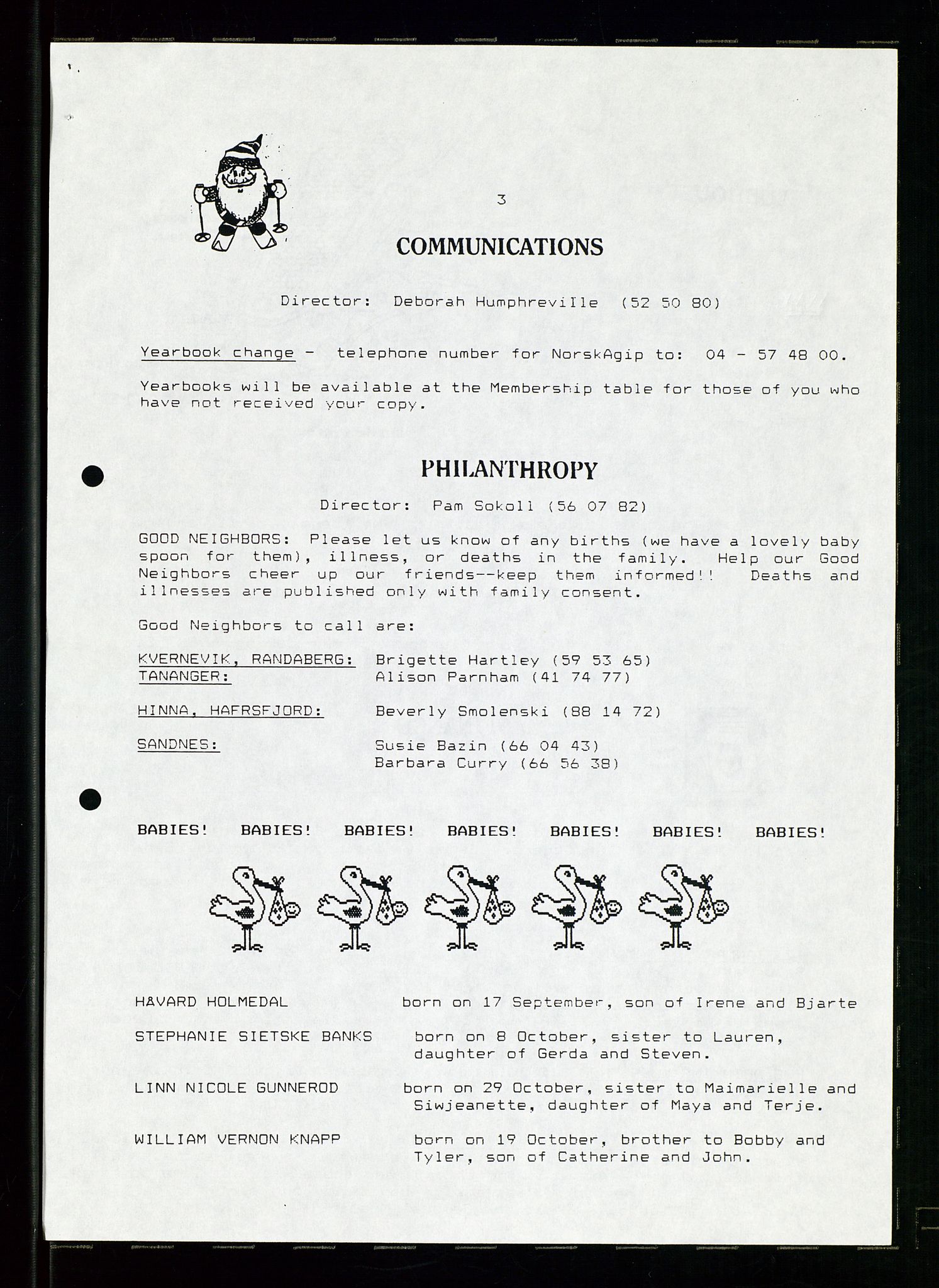 PA 1547 - Petroleum Wives Club, AV/SAST-A-101974/X/Xa/L0003: Newsletter, 1988-1994