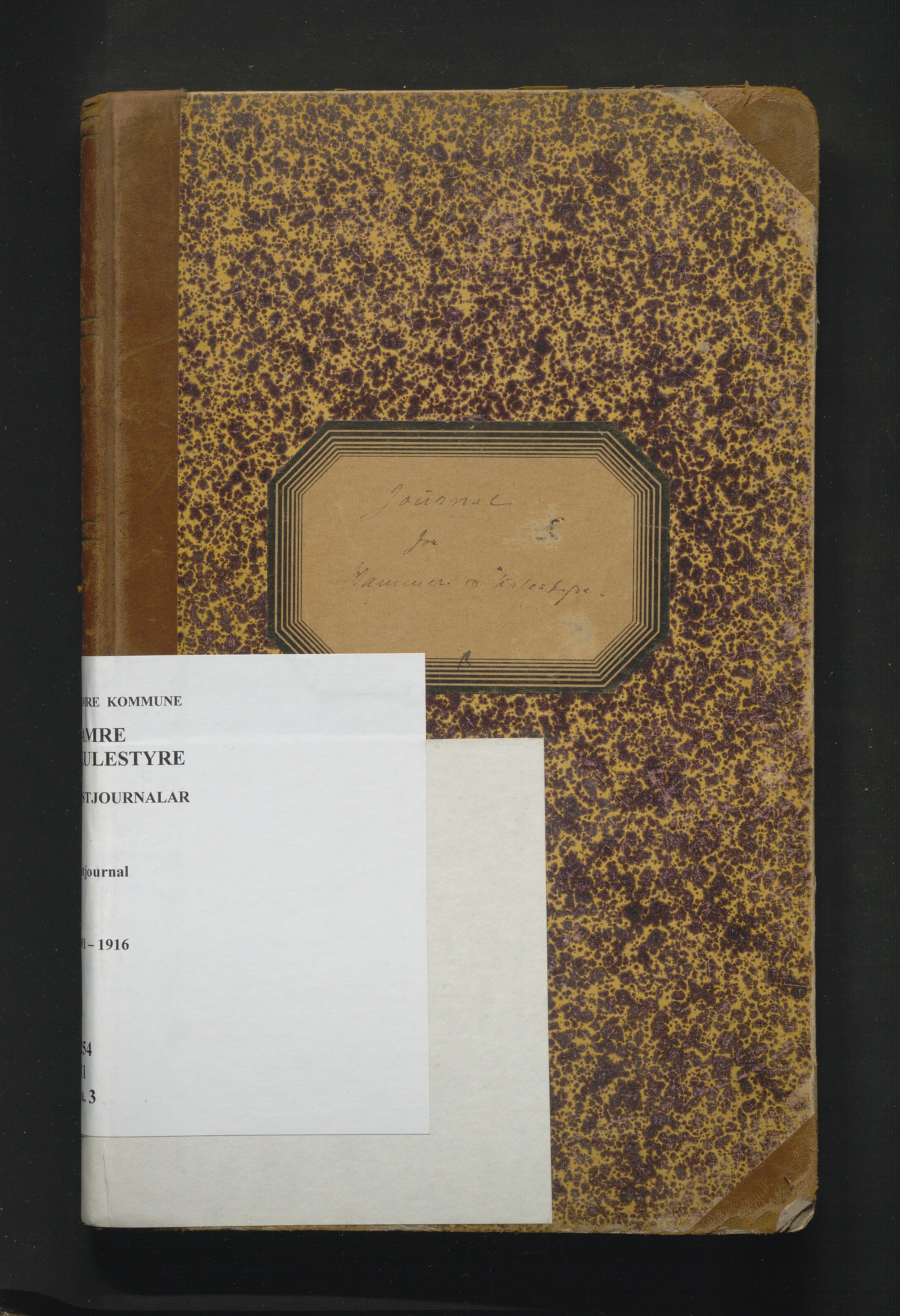 Hamre kommune. Skulestyret, IKAH/1254-211/C/Ca/L0003: Postjournal for Hamre skulestyre, 1901-1916