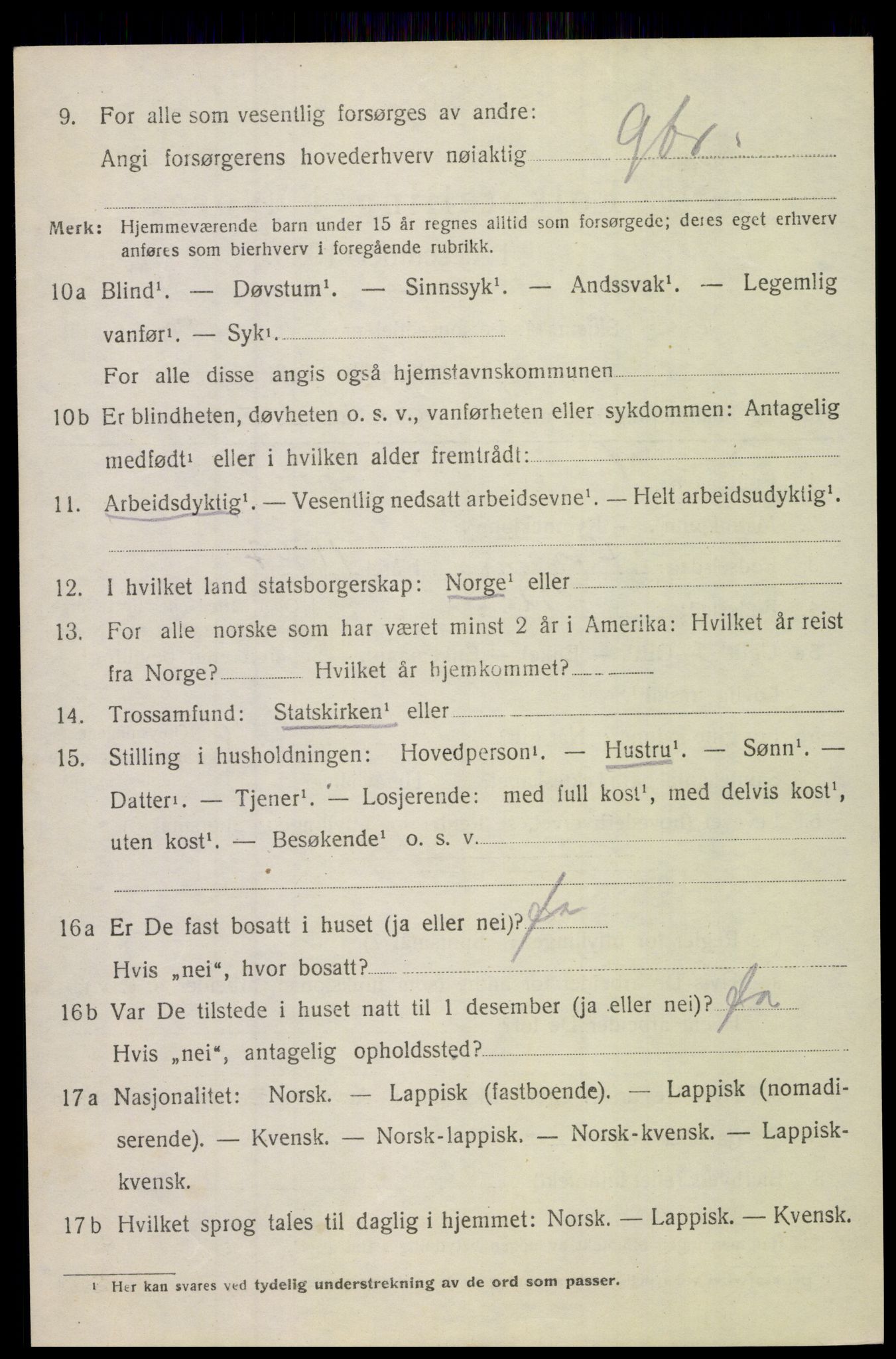 SAT, 1920 census for Bodin, 1920, p. 12557