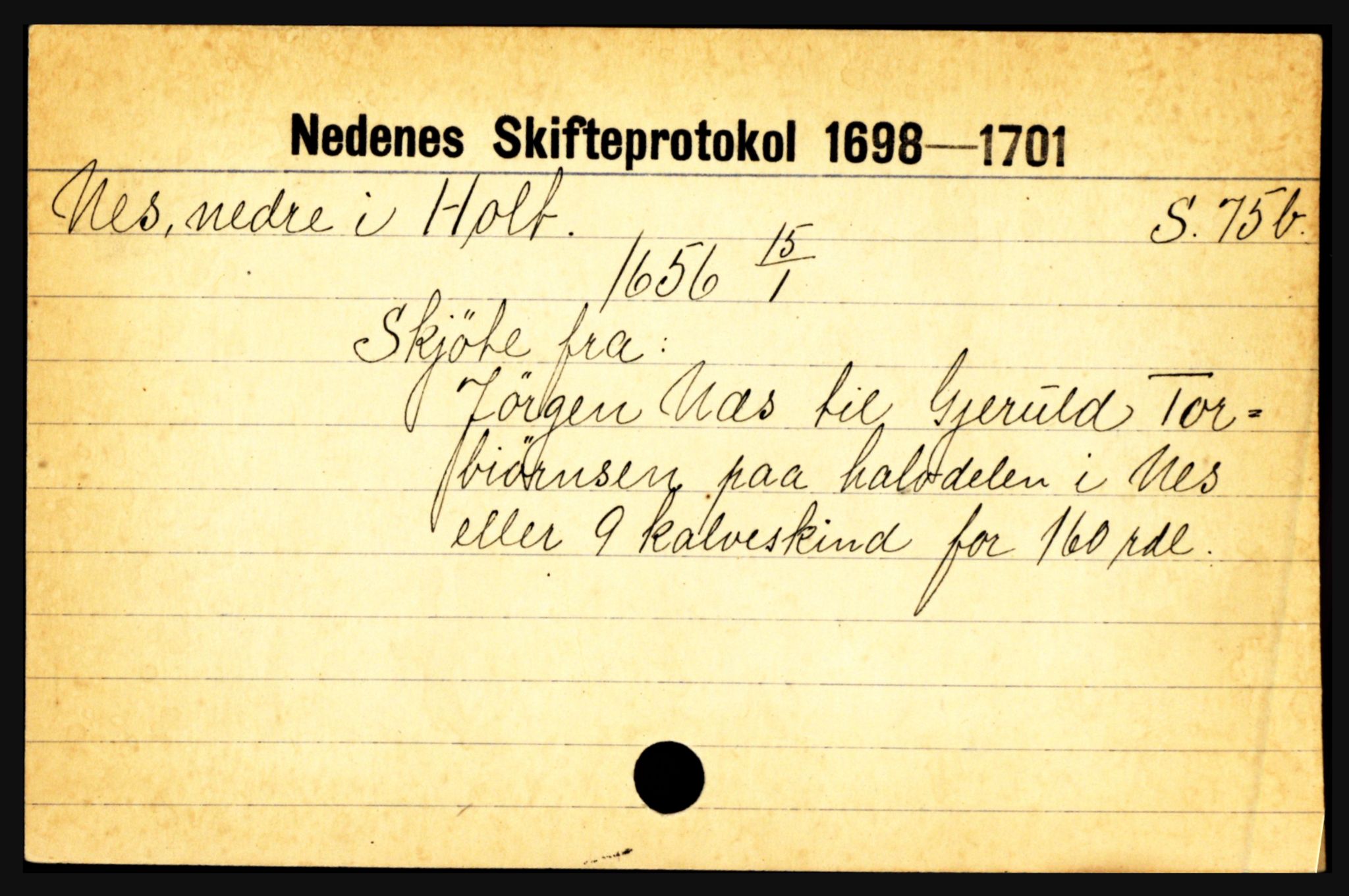 Nedenes sorenskriveri før 1824, AV/SAK-1221-0007/H, p. 21805