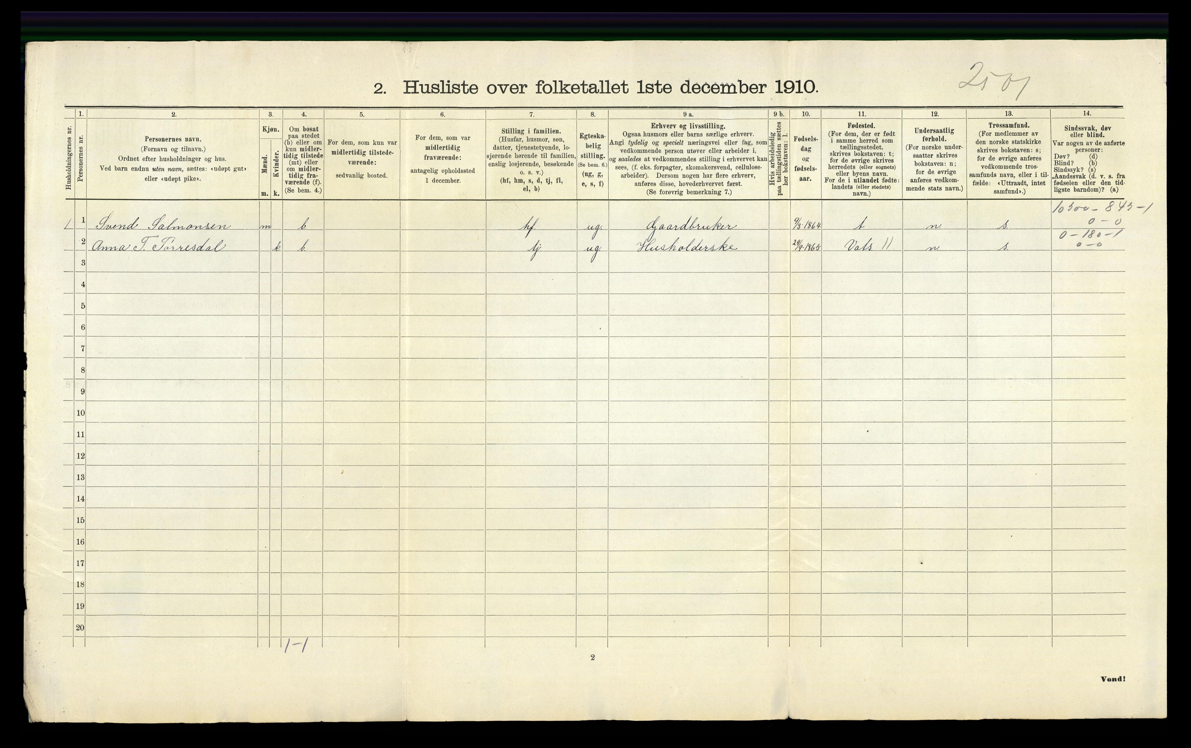 RA, 1910 census for Høyland, 1910, p. 917