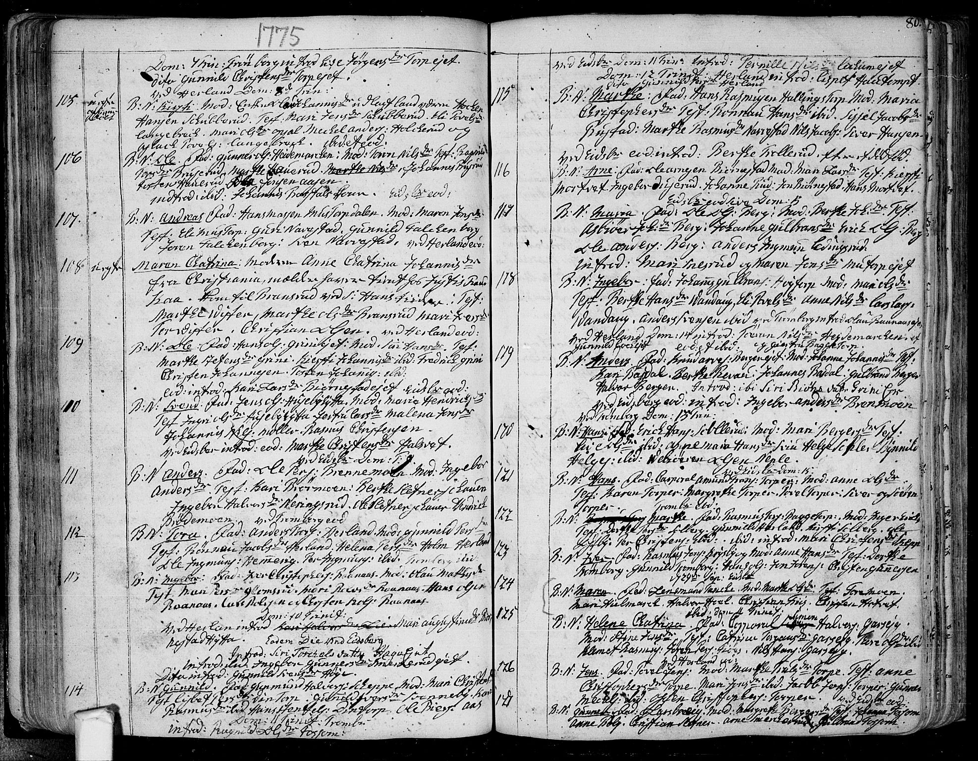 Eidsberg prestekontor Kirkebøker, SAO/A-10905/F/Fa/L0004: Parish register (official) no. I 4, 1759-1788, p. 80
