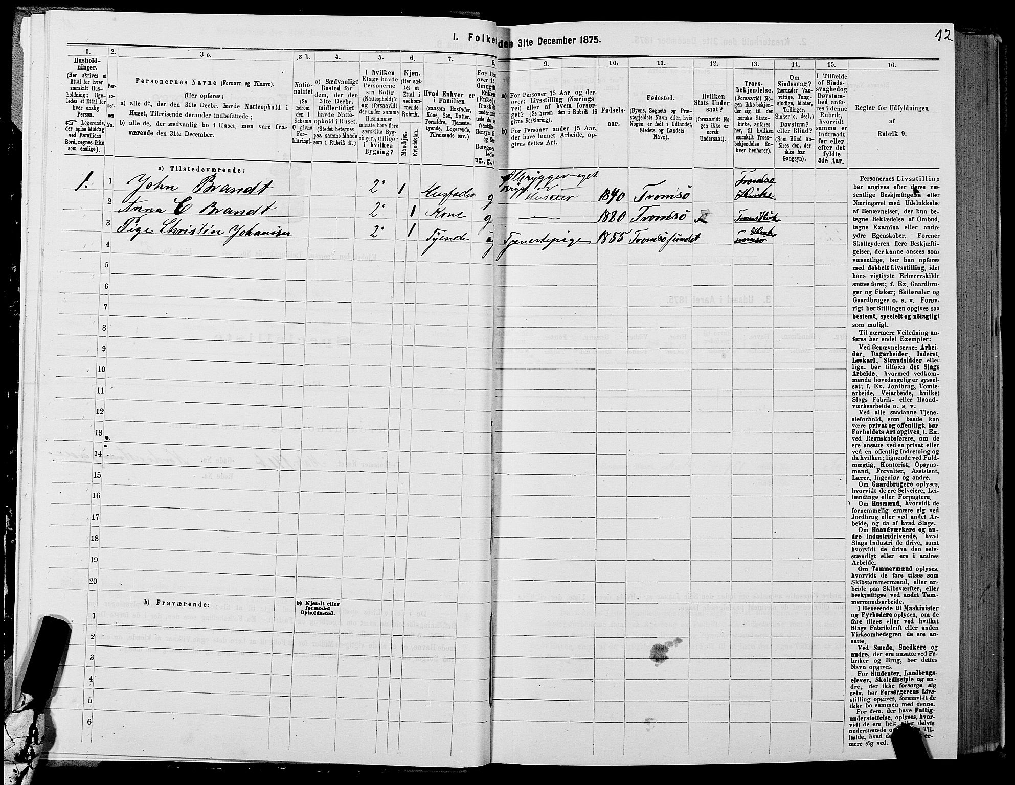 SATØ, 1875 census for 1902P Tromsø, 1875, p. 2012