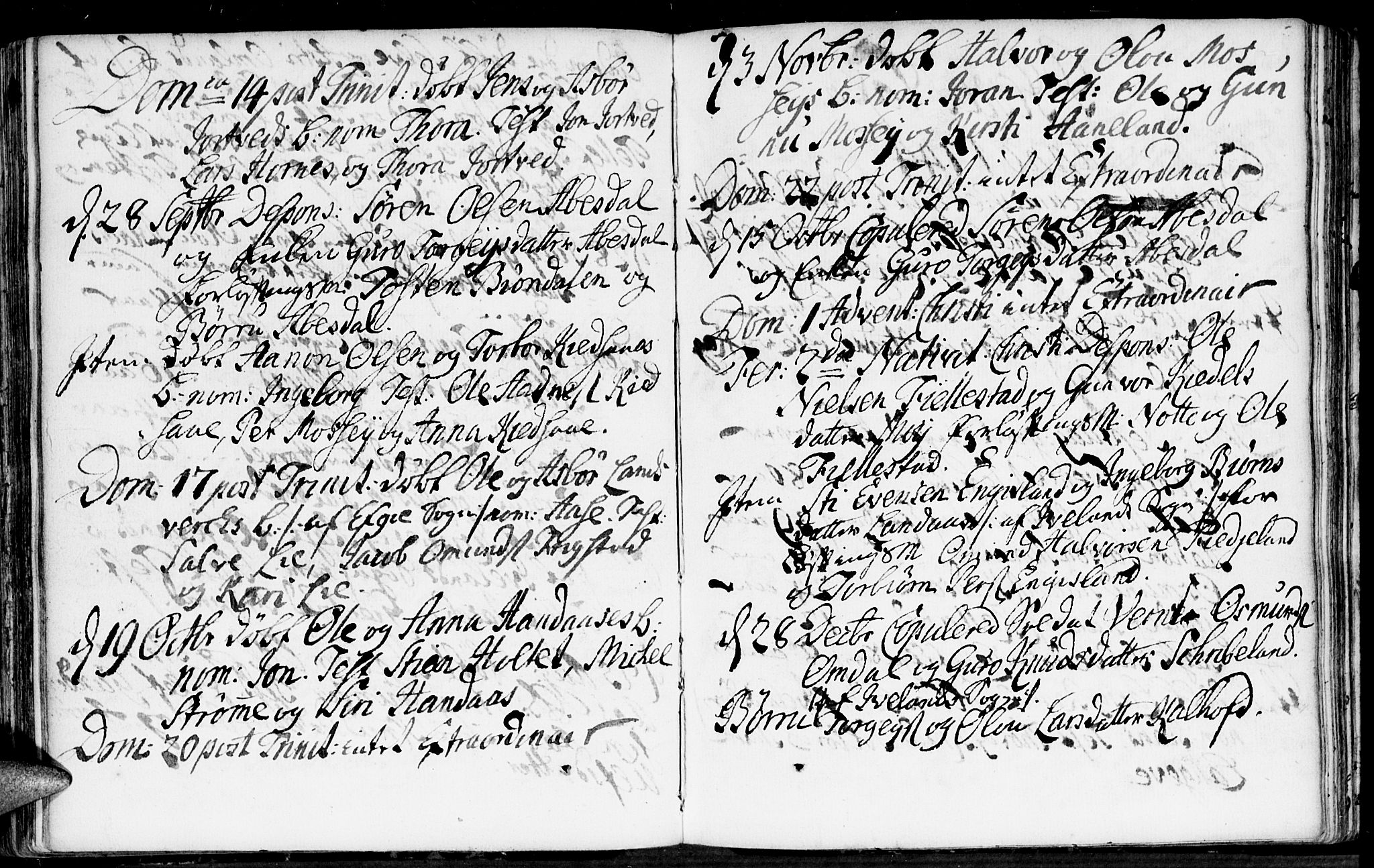 Evje sokneprestkontor, AV/SAK-1111-0008/F/Fa/Fab/L0001: Parish register (official) no. A 1, 1704-1764, p. 170-171