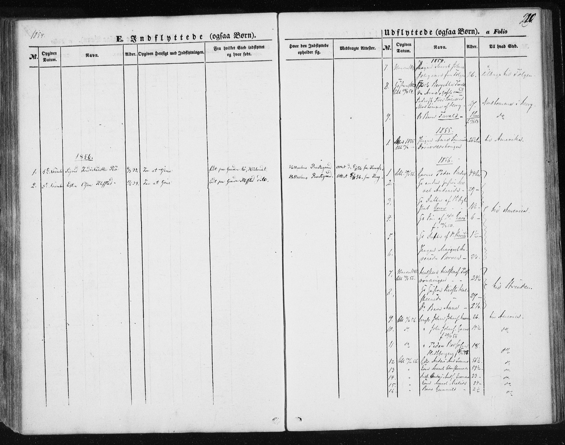 Ministerialprotokoller, klokkerbøker og fødselsregistre - Sør-Trøndelag, SAT/A-1456/685/L0963: Parish register (official) no. 685A06 /1, 1846-1859, p. 220