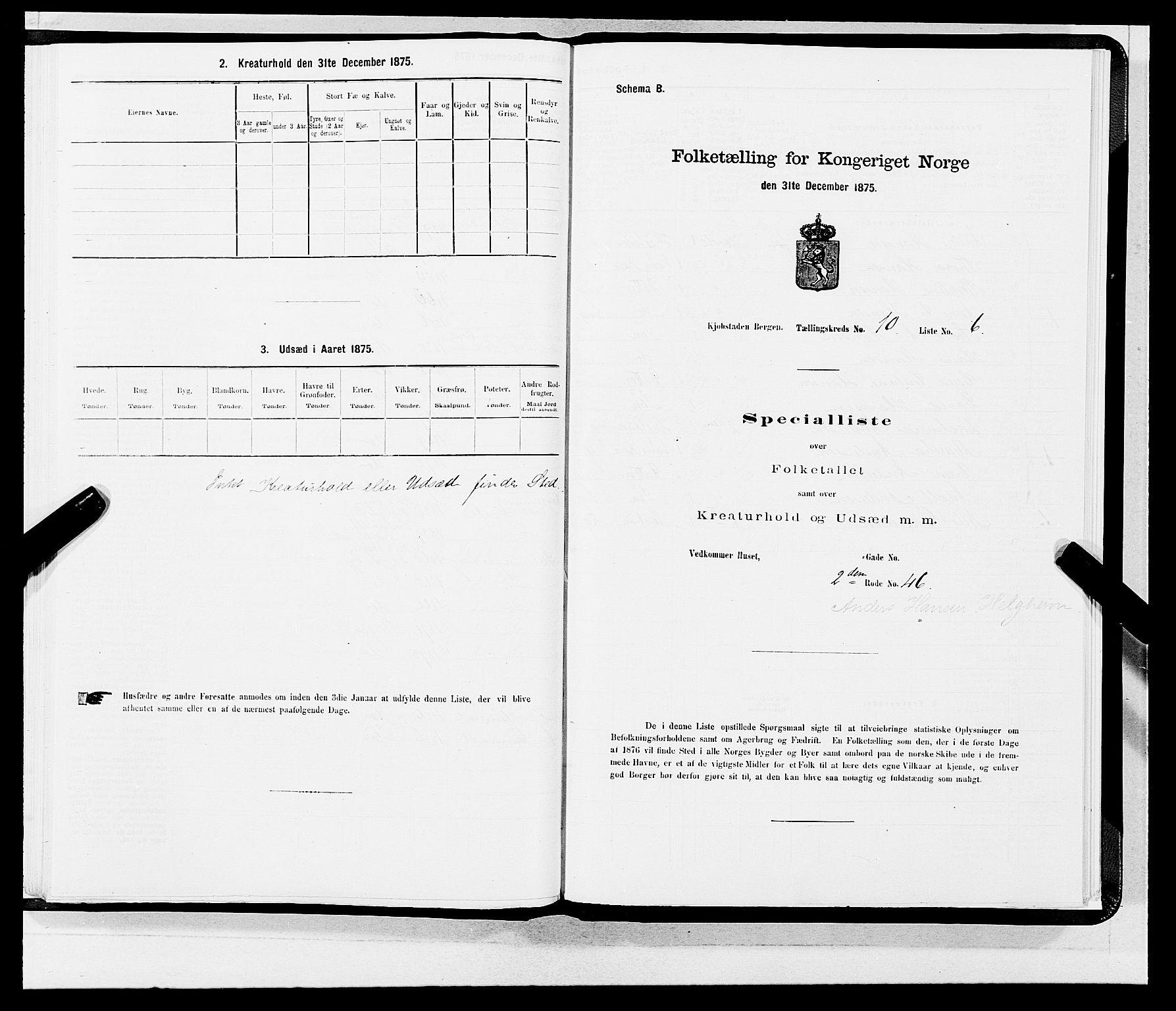 SAB, 1875 census for 1301 Bergen, 1875, p. 474