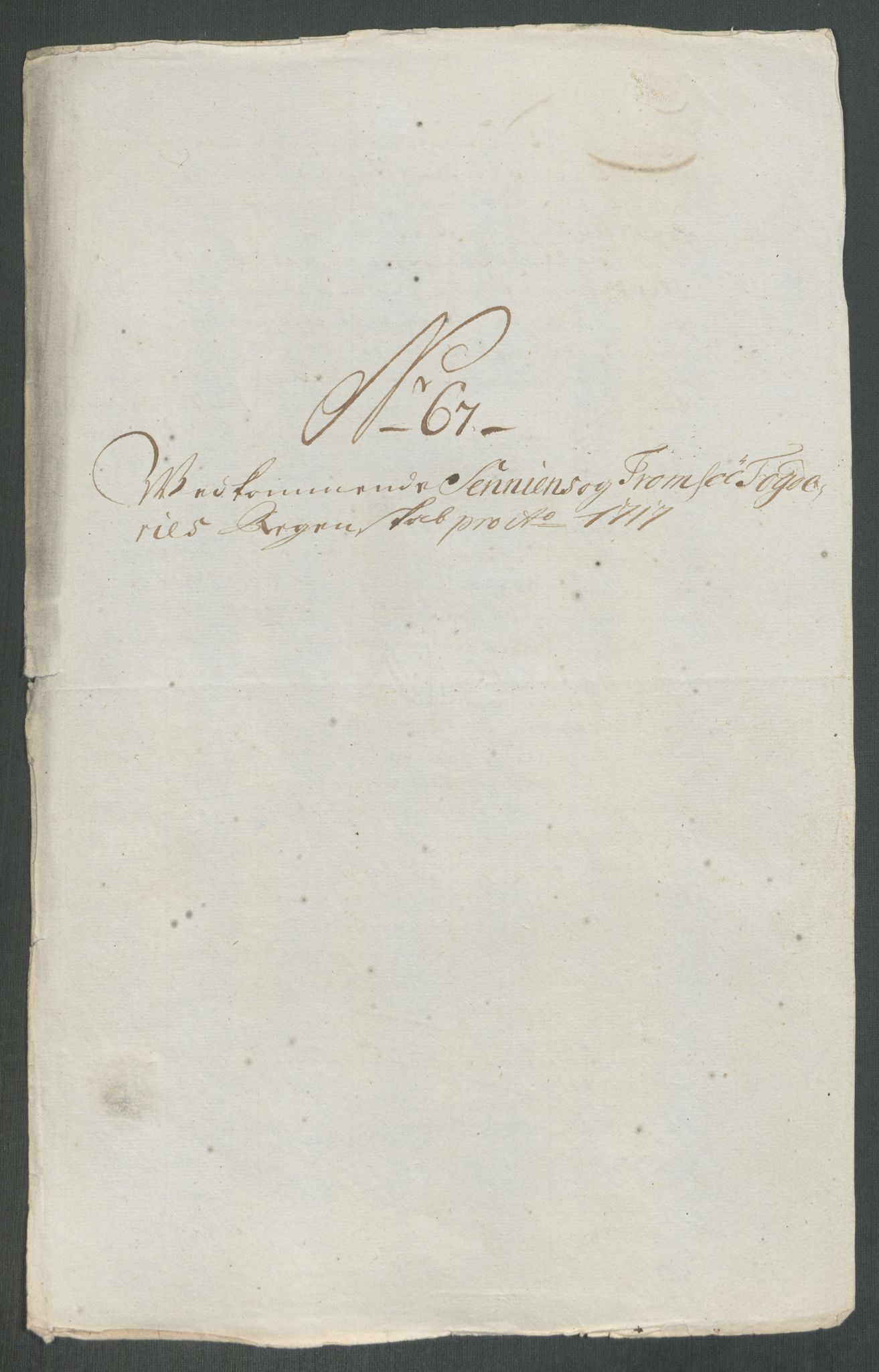 Rentekammeret inntil 1814, Reviderte regnskaper, Fogderegnskap, AV/RA-EA-4092/R68/L4763: Fogderegnskap Senja og Troms, 1717, p. 355