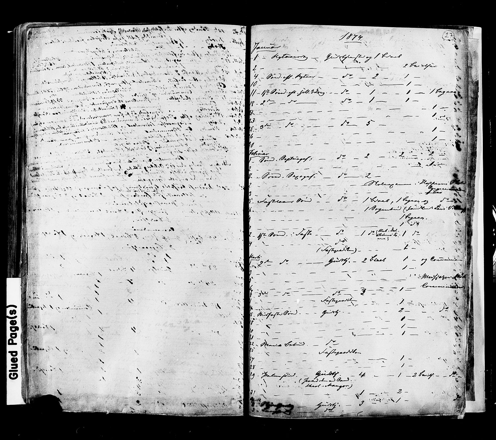 Moss prestekontor Kirkebøker, AV/SAO-A-2003/F/Fa/L0010: Parish register (official) no. I 10, 1870-1877, p. 27