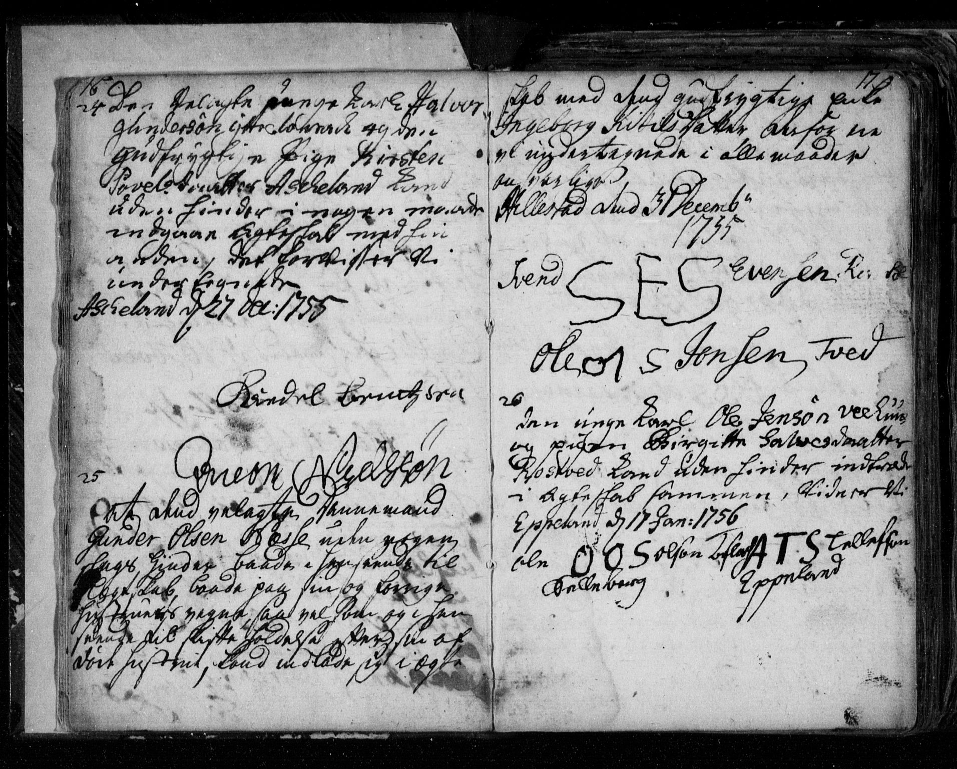 Åmli sokneprestkontor, AV/SAK-1111-0050/F/Fe/L0001: Best man's statements no. A VI 40, 1754-1799, p. 16-17