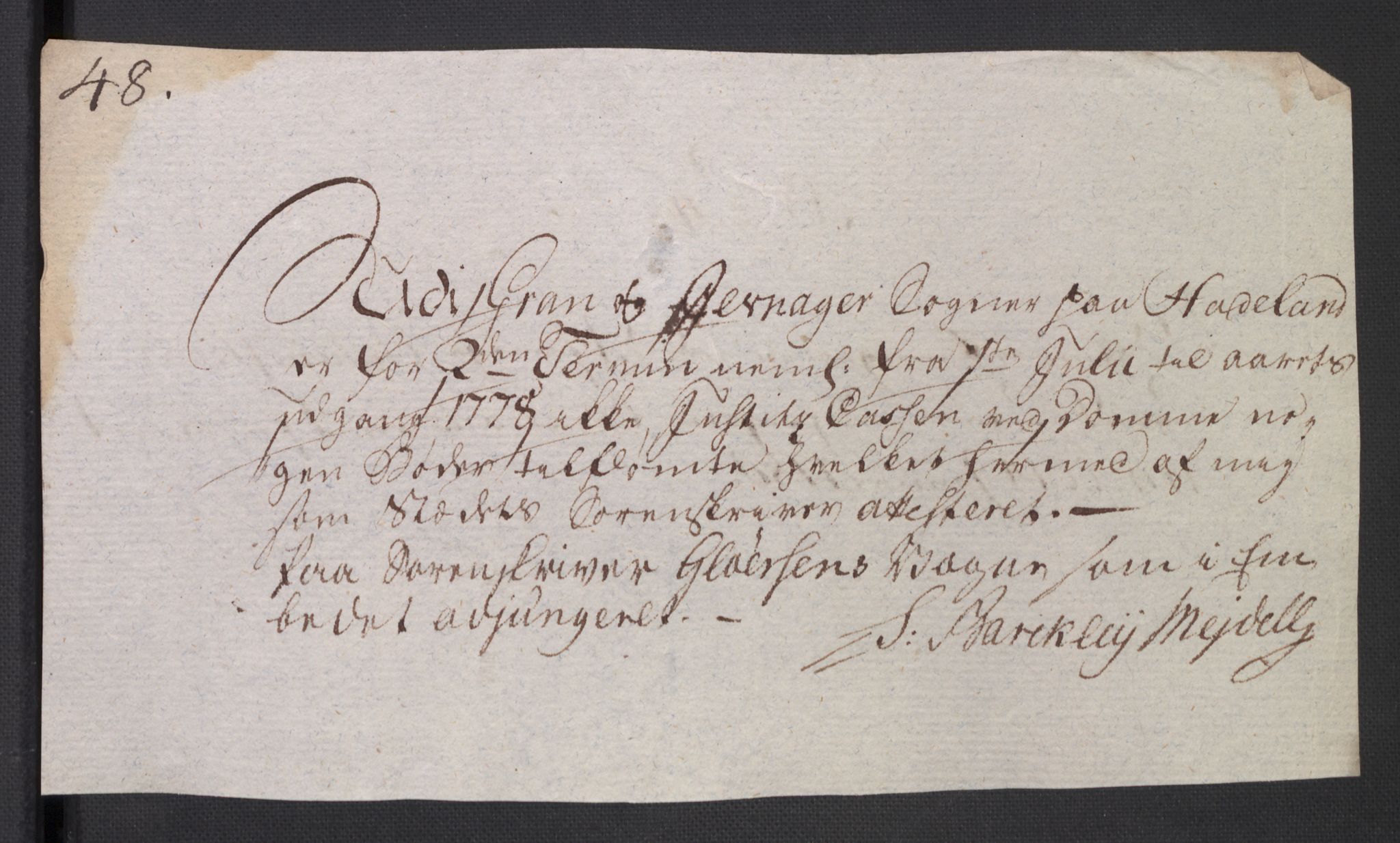 Rentekammeret inntil 1814, Reviderte regnskaper, Mindre regnskaper, AV/RA-EA-4068/Rb/L0014: Opplands amt, 1771-1779, p. 843