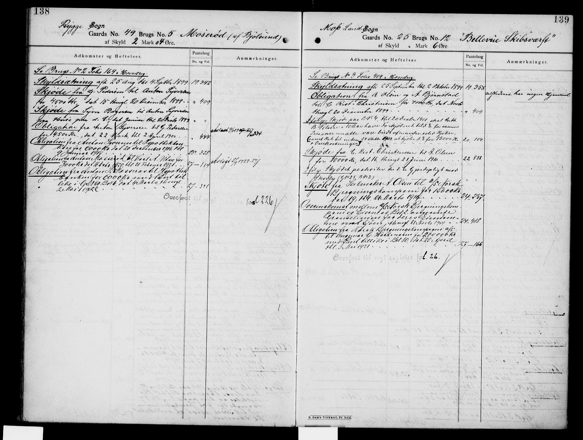 Moss sorenskriveri, SAO/A-10168: Mortgage register no. IV 5, 1899-1925, p. 138-139