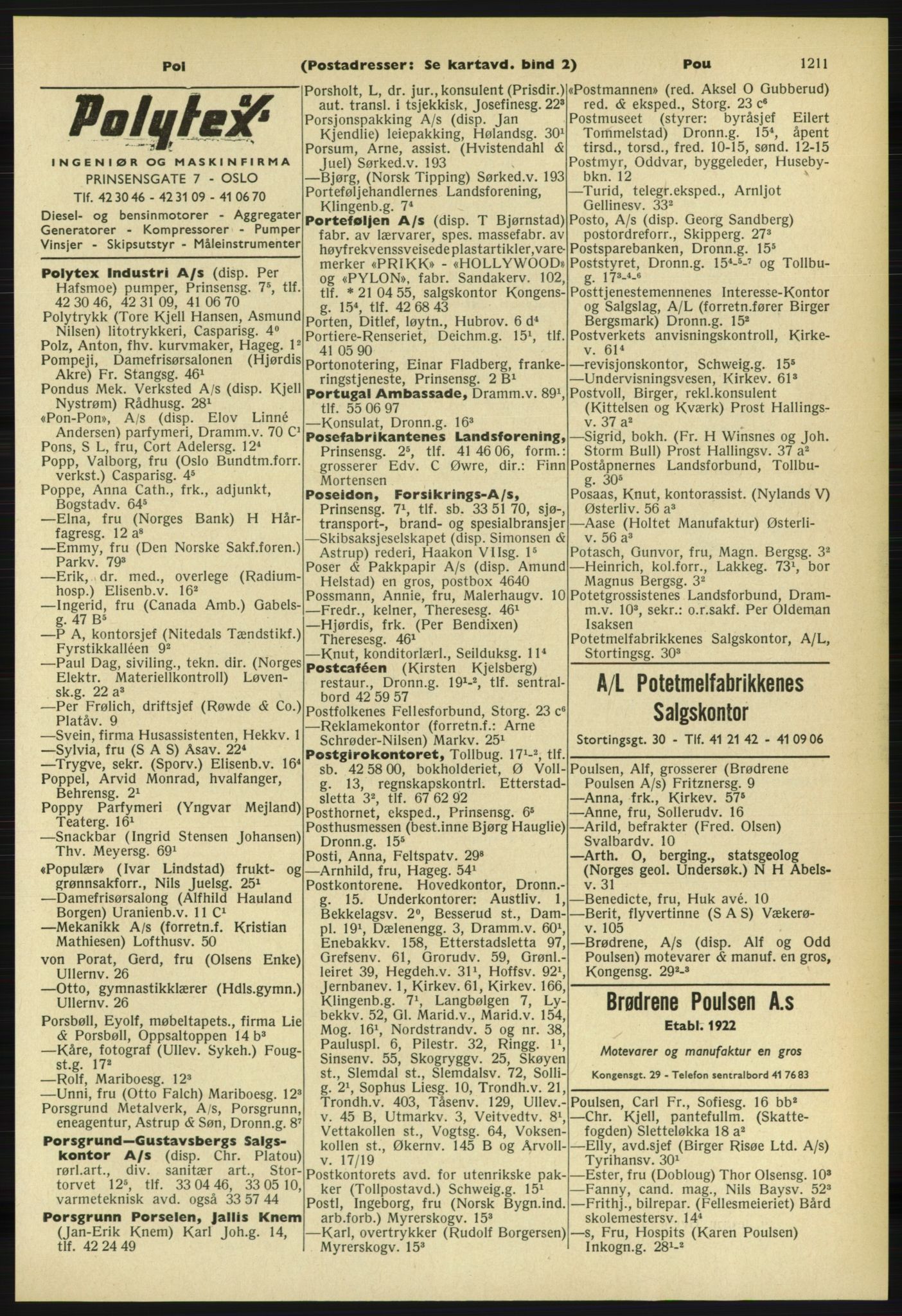 Kristiania/Oslo adressebok, PUBL/-, 1961-1962, p. 1211