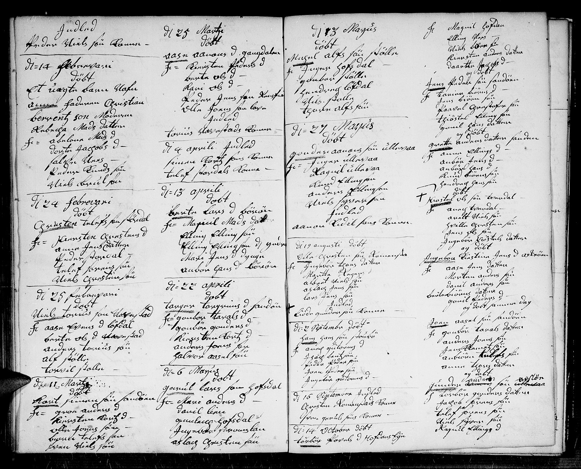 Dypvåg sokneprestkontor, SAK/1111-0007/F/Fb/Fba/L0006: Parish register (copy) no. B 6, 1746-1762, p. 66