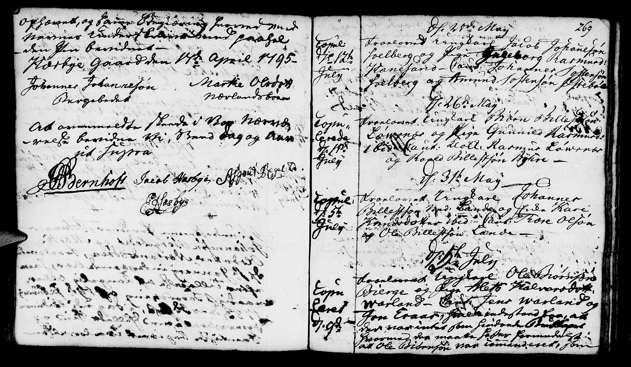 Finnøy sokneprestkontor, SAST/A-101825/H/Ha/Haa/L0005: Parish register (official) no. A 5, 1773-1816, p. 269