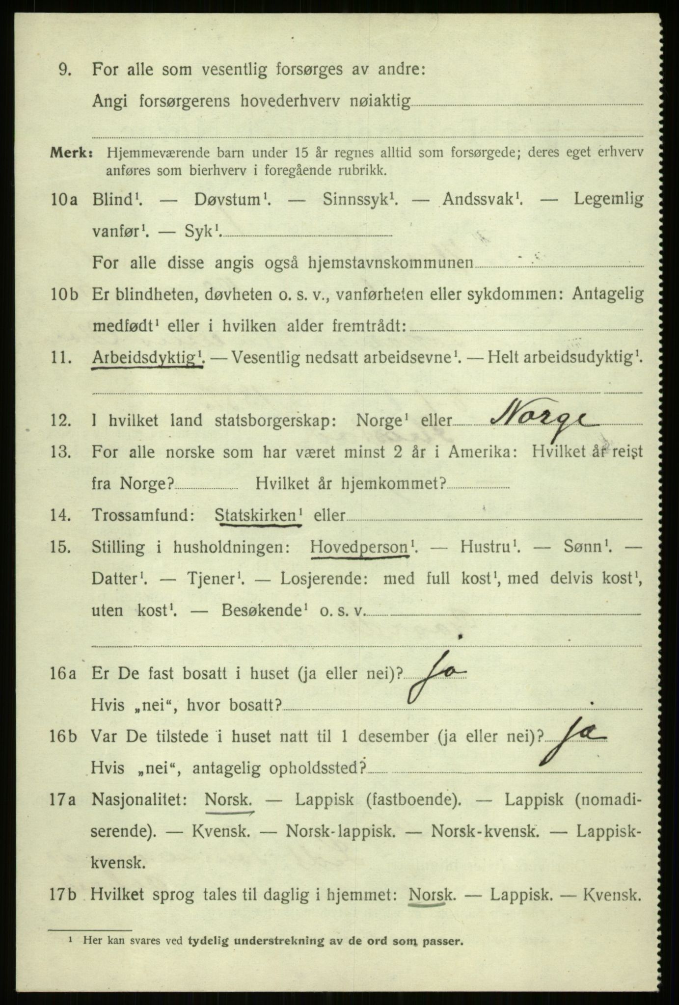 SATØ, 1920 census for Ibestad, 1920, p. 10663